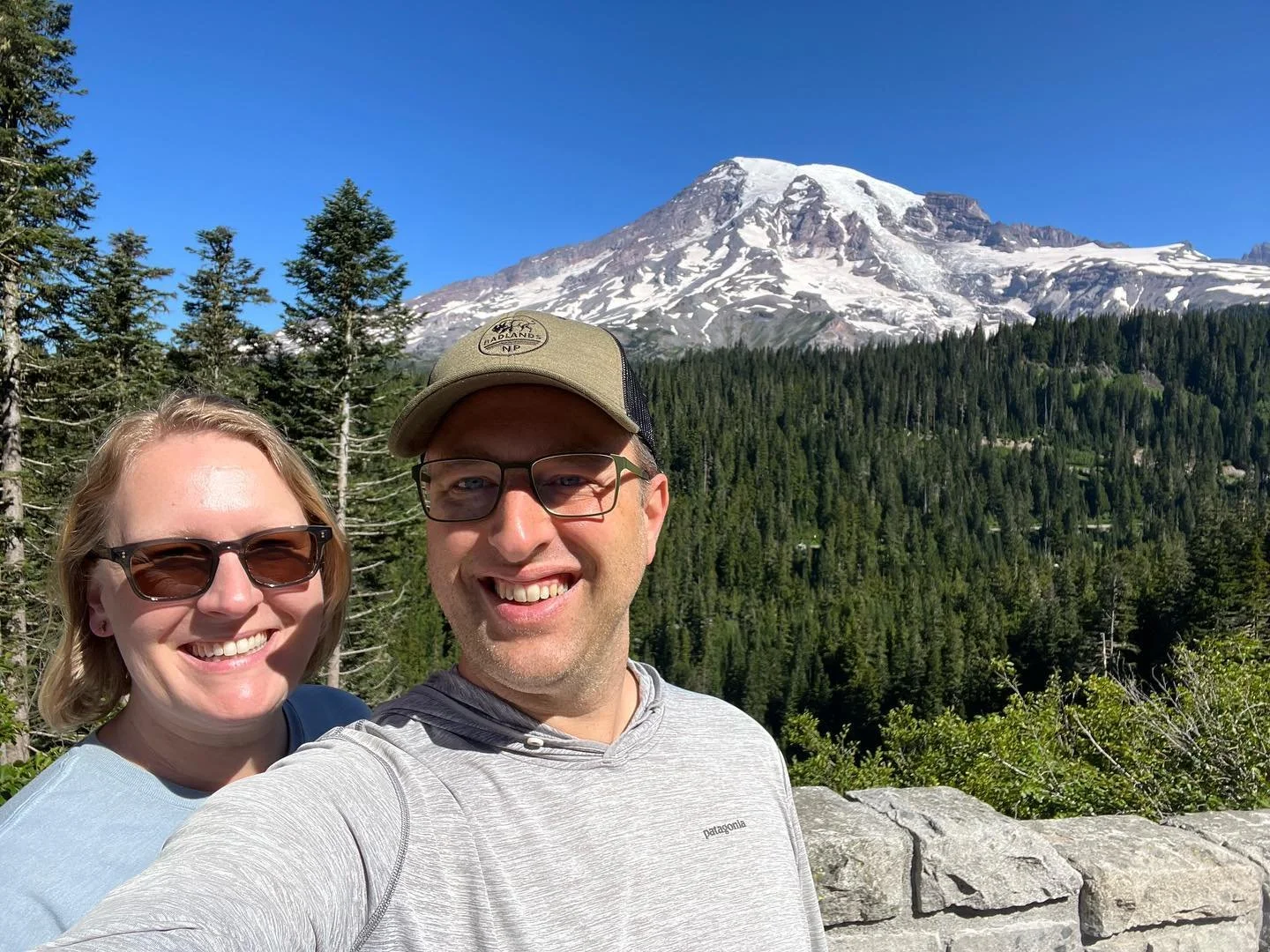 Ranier was out and proud that morning from Reflection Lake!