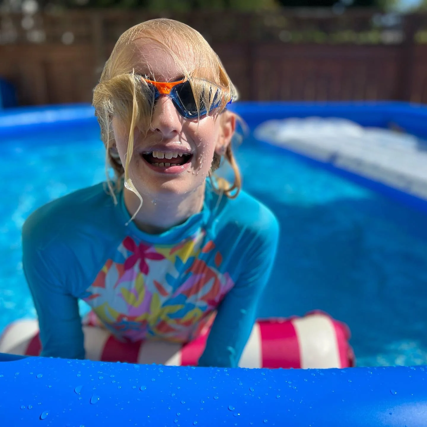 We tried a small backyard pool last summer and liked it enough to upgrade to a deeper one. It's a pretty great use of a tiny backyard!