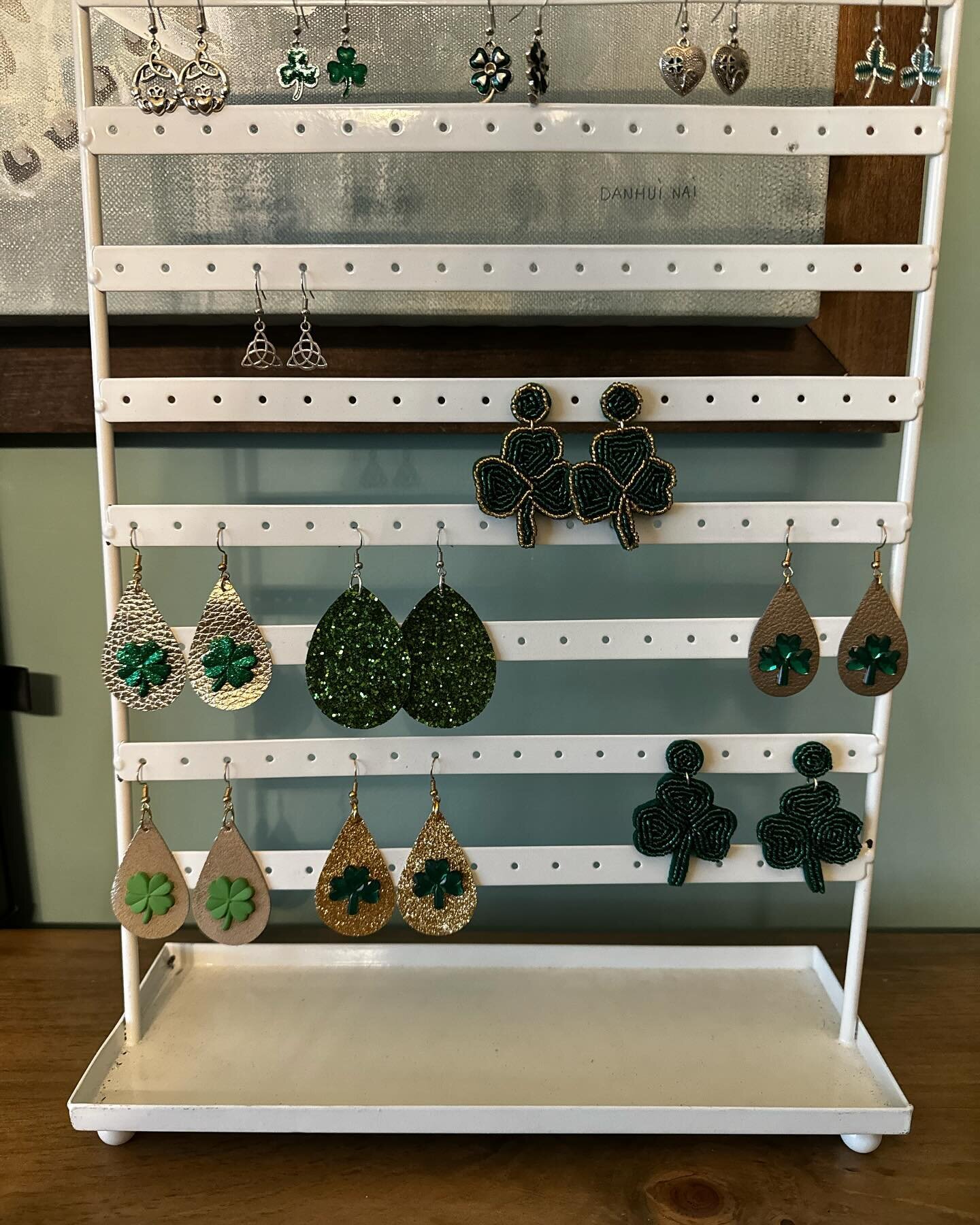 Get your St Patrick&rsquo;s Day earrings by Sunday!!! This is what I have left. $10 each