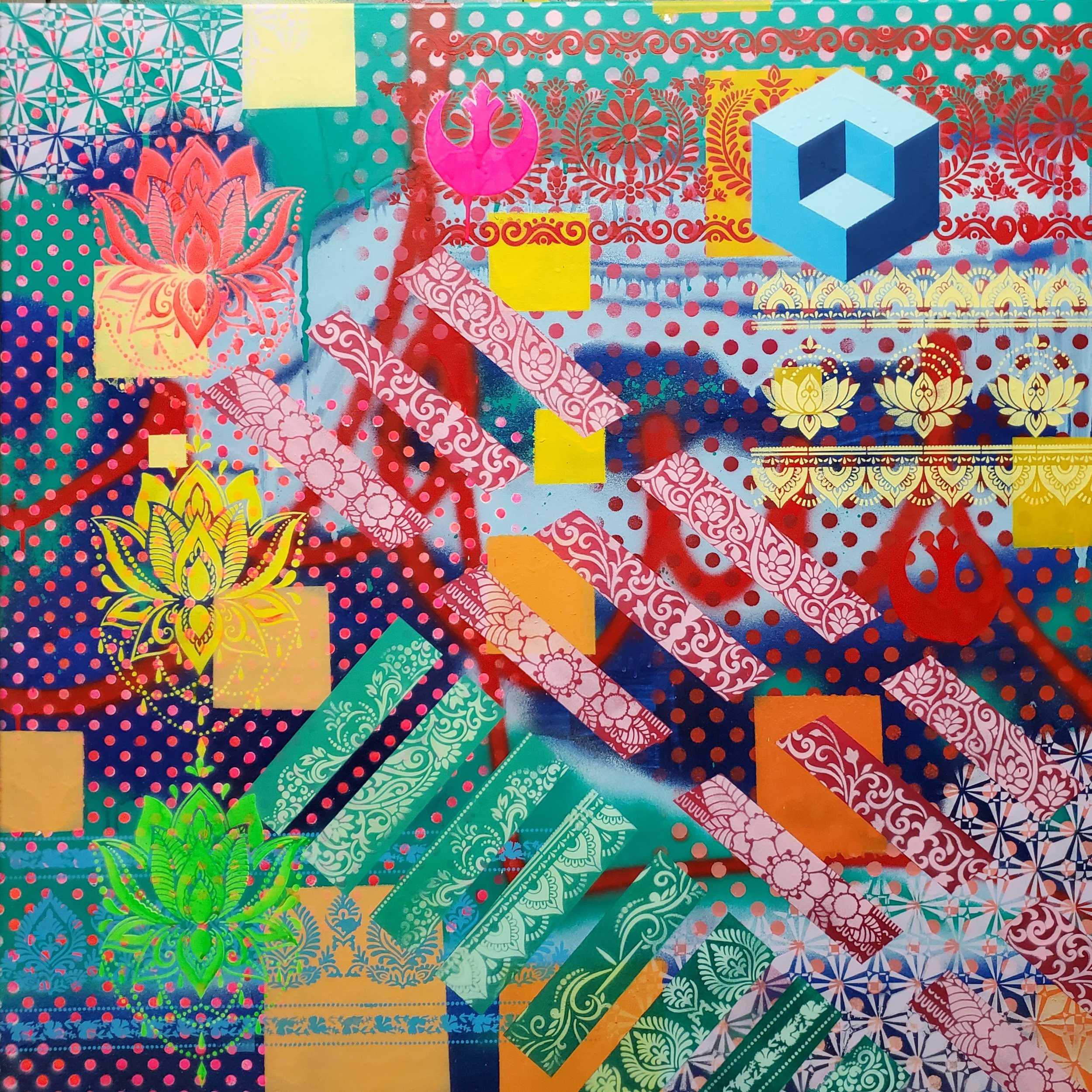 Overwhelm 36"x36"