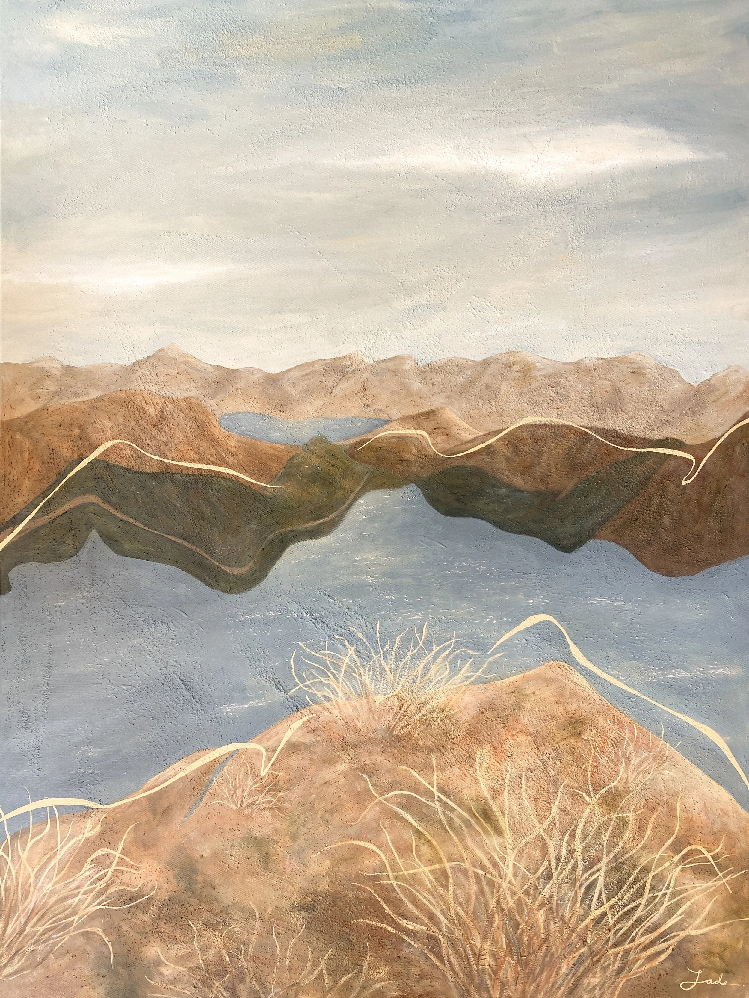 12: Jade Barclay 
Queenstown 
Peak Perception 
785mm x 1040mm 
Mixed Medium, Acrylic Painting 
$3200.00 
