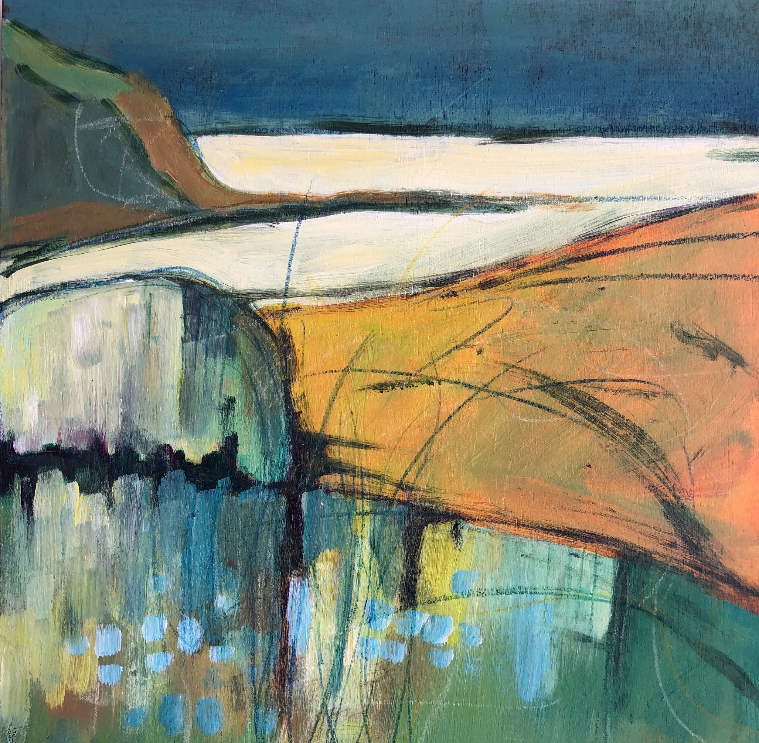 21: Lesley Brown SOLD 
Pleasant Point 
Viewpoint 
760mm x 760mm 
Mixed Medium 
$540.00 
