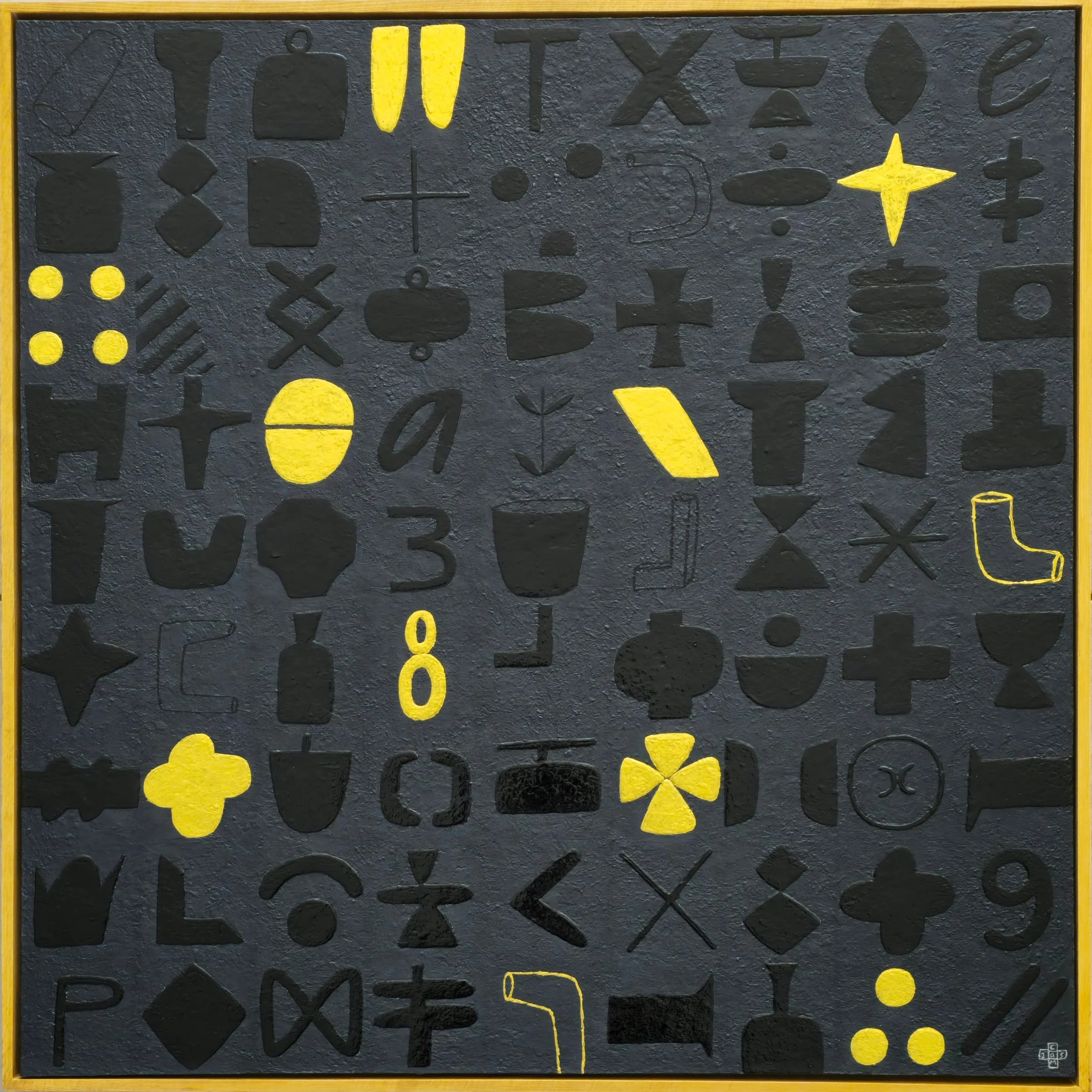 99: Cam Munroe 
Te Horo 
Gilded moments 
790mm x 790mm 
Acrylic Painting 
$2900.00 
