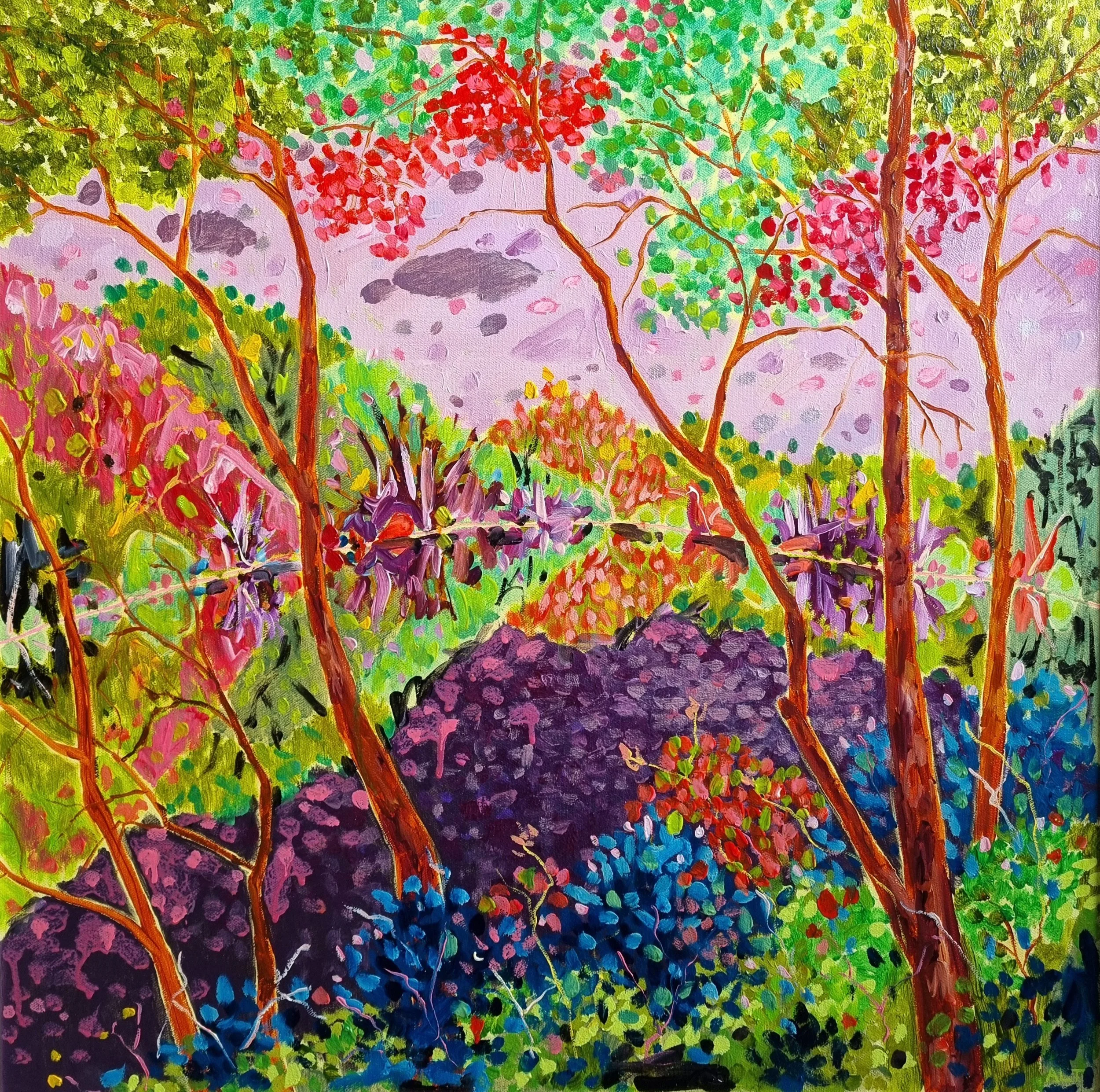 133: Amber Timpany 
Invercargill 
Wing Things at Waituna Wetlands 
700mm x 700mm 
Other, Oil Painting 
$950.00 
