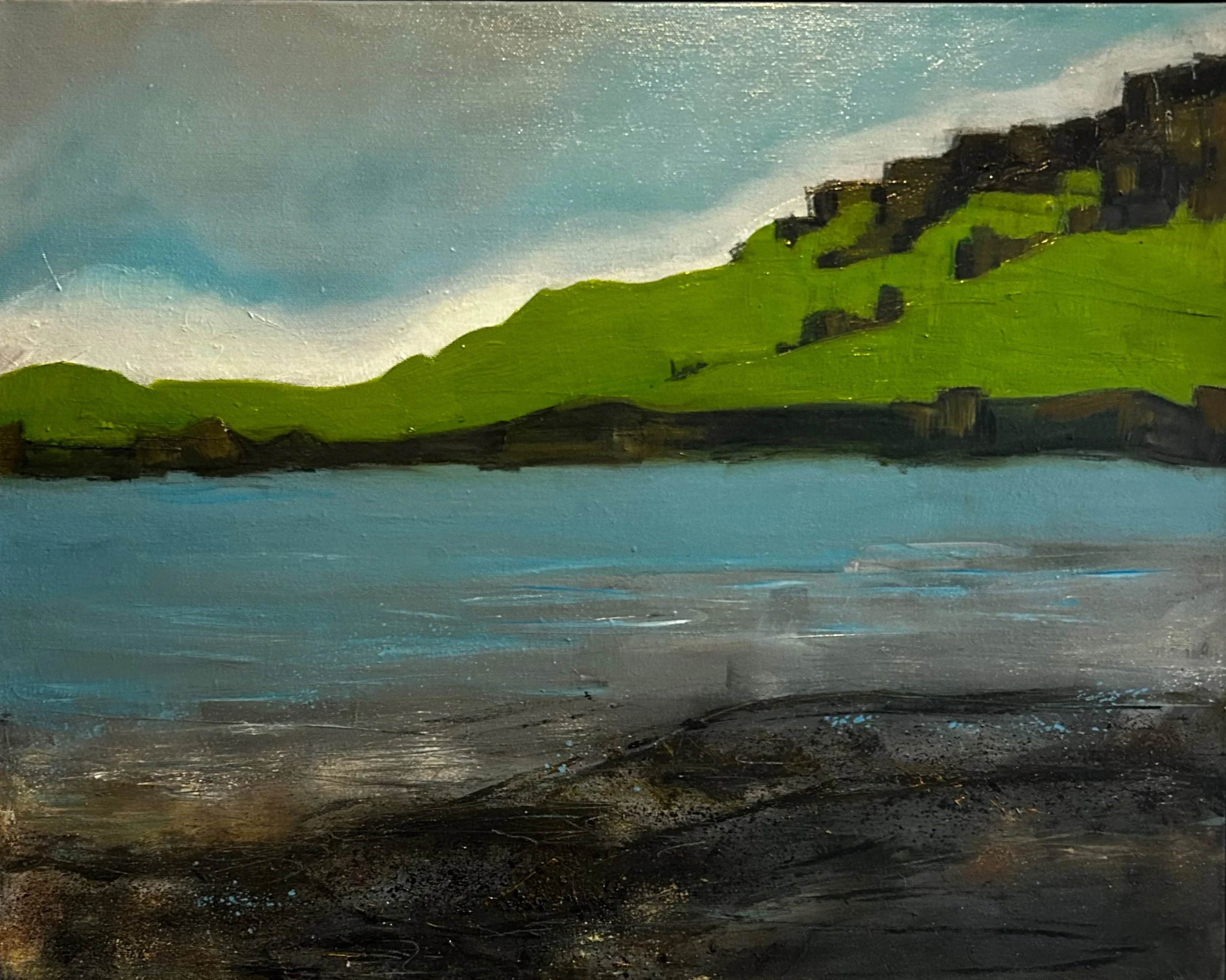 11: Lisa Banks 
Christchurch 
Low Tide 
500mm x 380mm 
Oil Painting 
$650.00 

