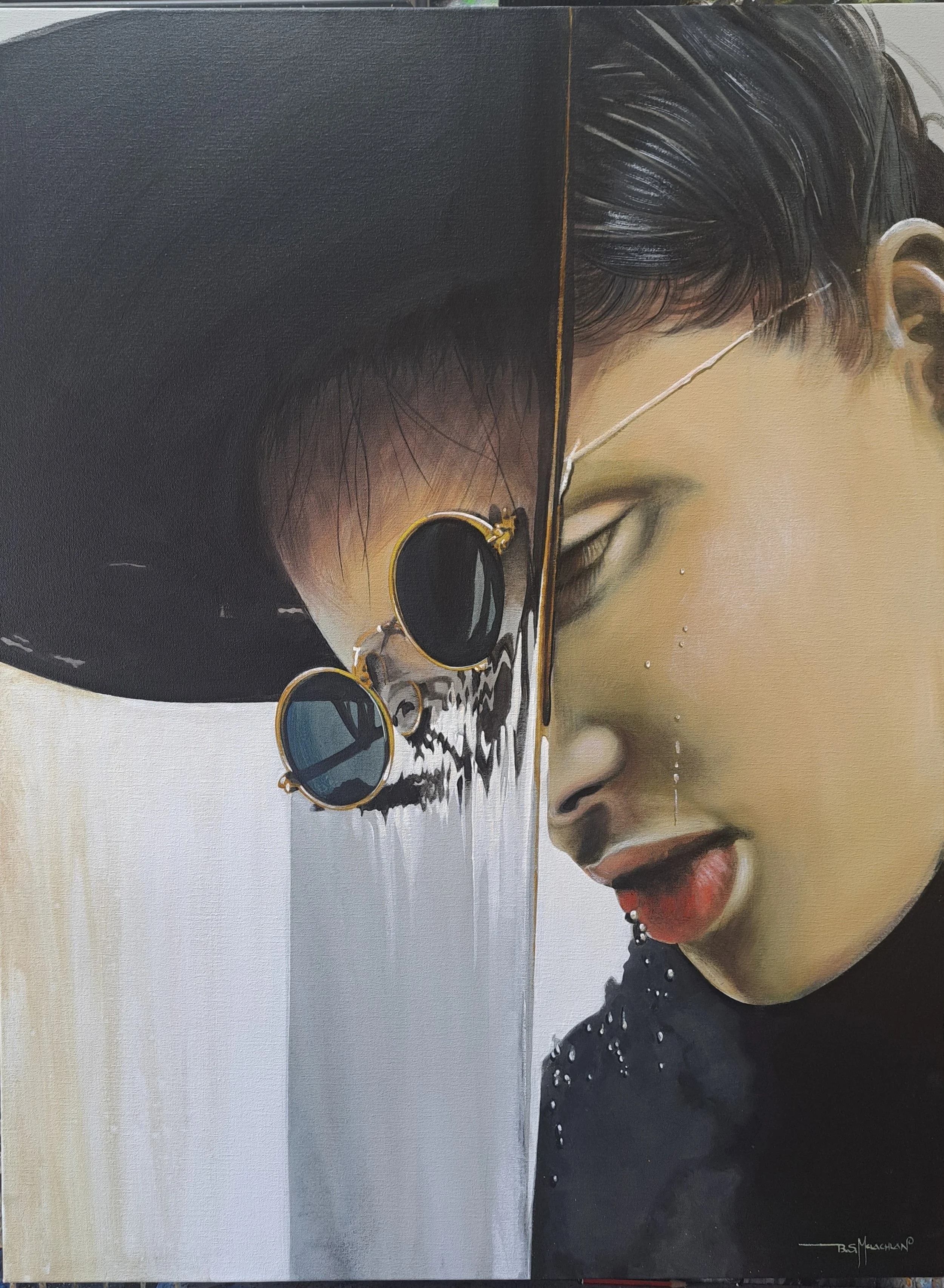 89: Bruce Mclachlan SOLD 
Frankton, Hamilton 
My Waterworks 
750mm x 1000mm 
Acrylic Painting 
$3001.00 
