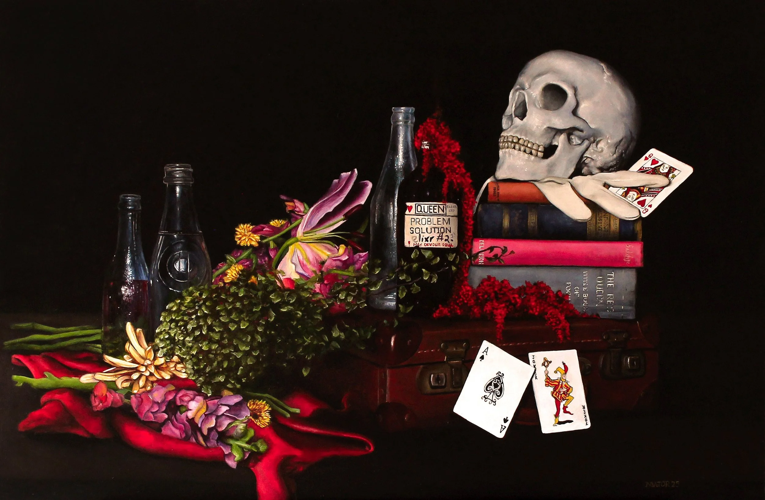 81: Nyle Major 
Auckland 
The Red Queen 
400mm x 600mm 
Oil Painting 
$2200.00 
