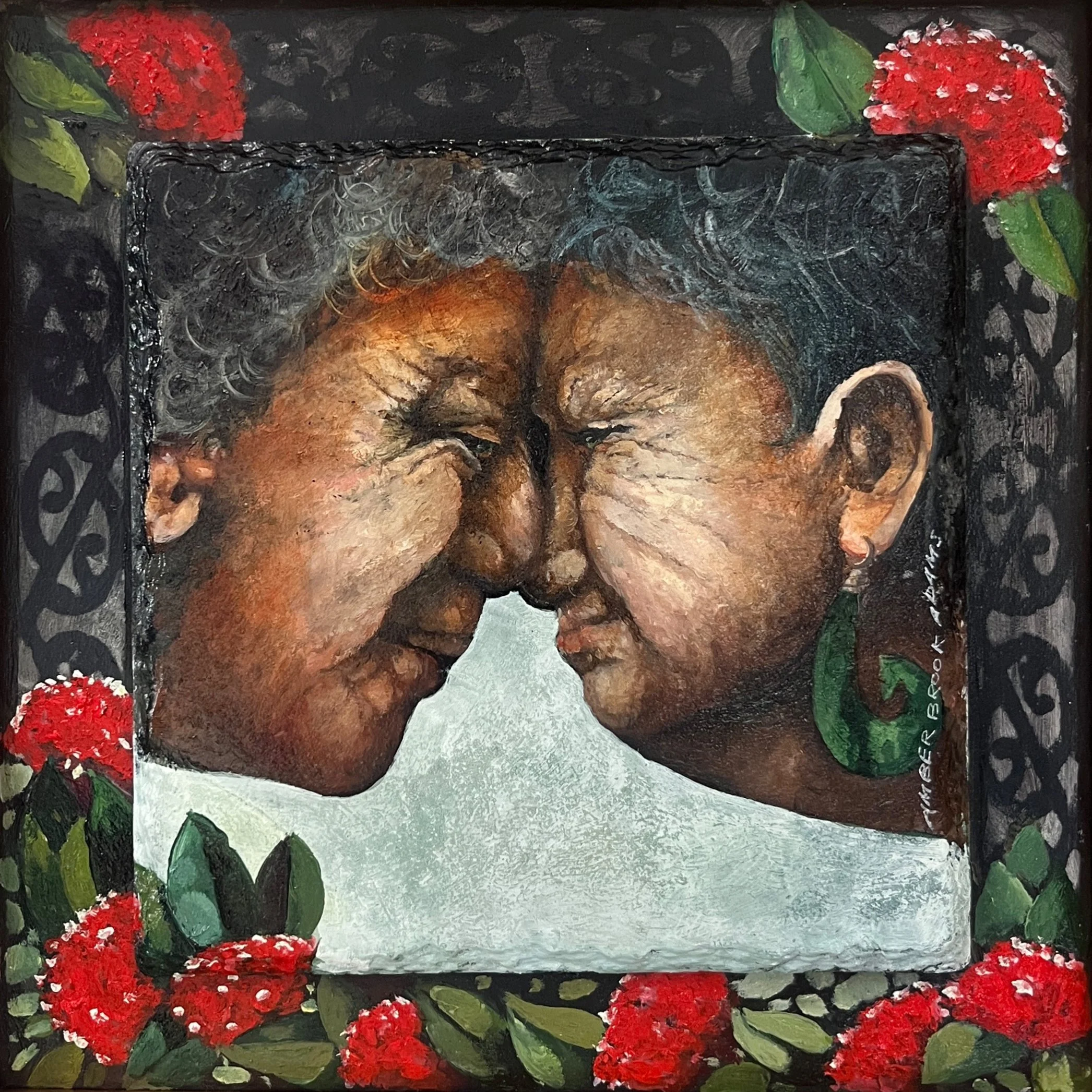 3: Amber Adams 
Pakuranga 
Aroha 
300mm x 300mm 
Oil Painting 
$975.00 
