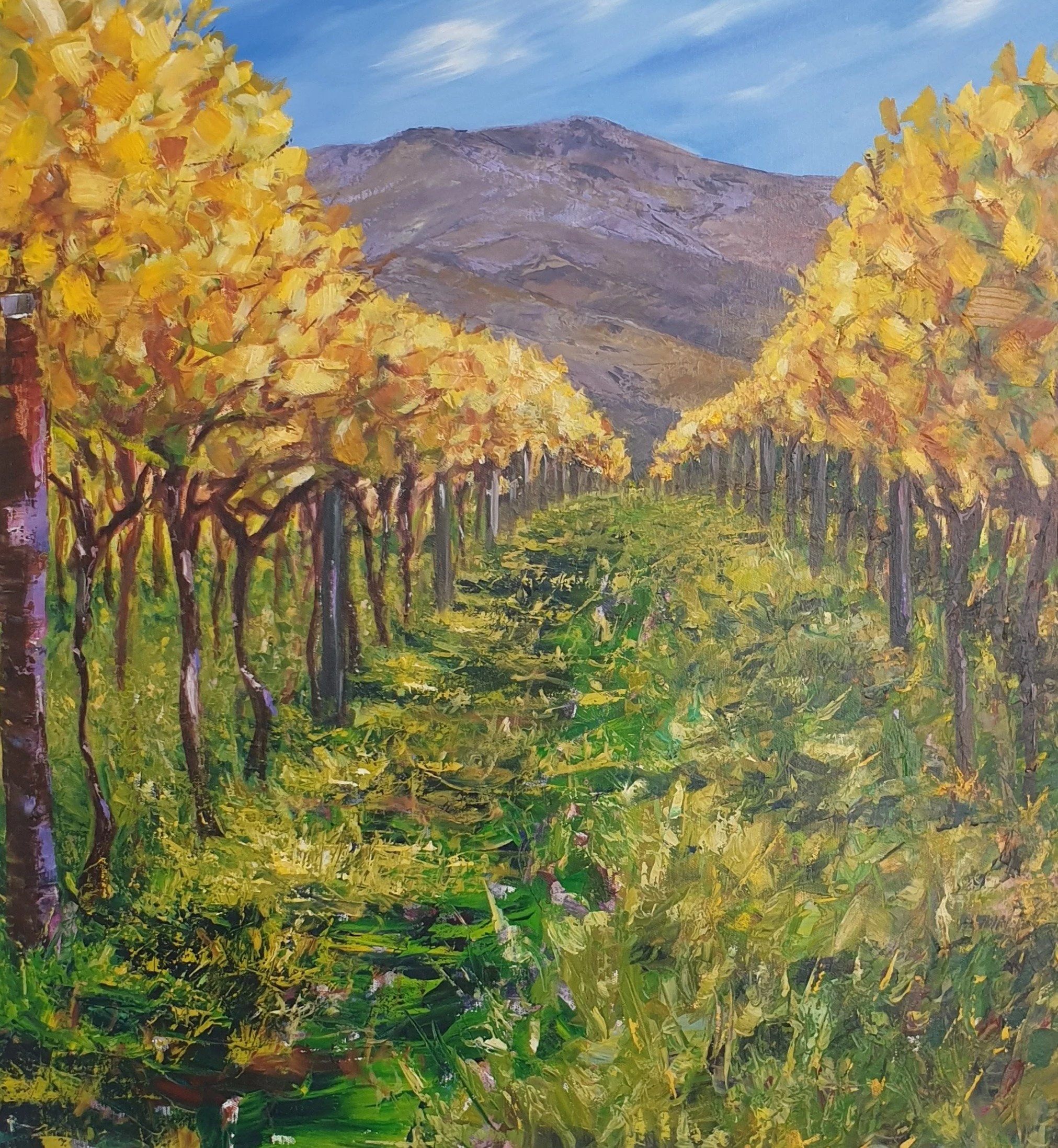 113: Pauline Puklowski SOLD 
Nelson 
CARRICK 
770mm x 770mm 
Oil Painting 
$600.00 
