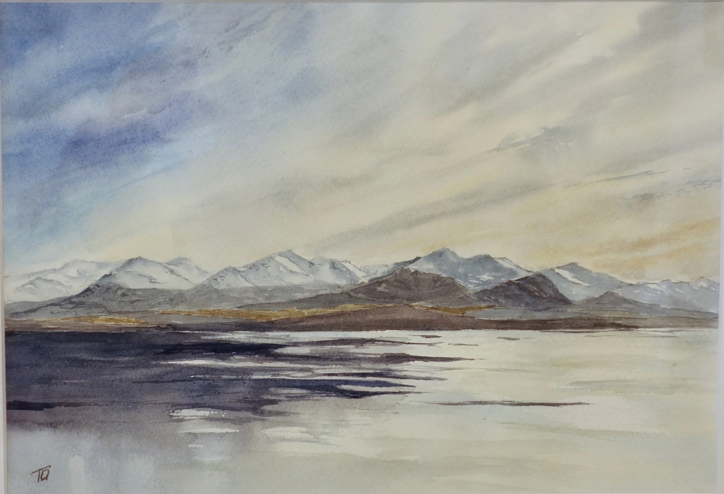 106: Natalia Olssen 
Cromwell 
Lake Pukaki #3 
510mm x 410mm 
Watercolour 
$835.00 
