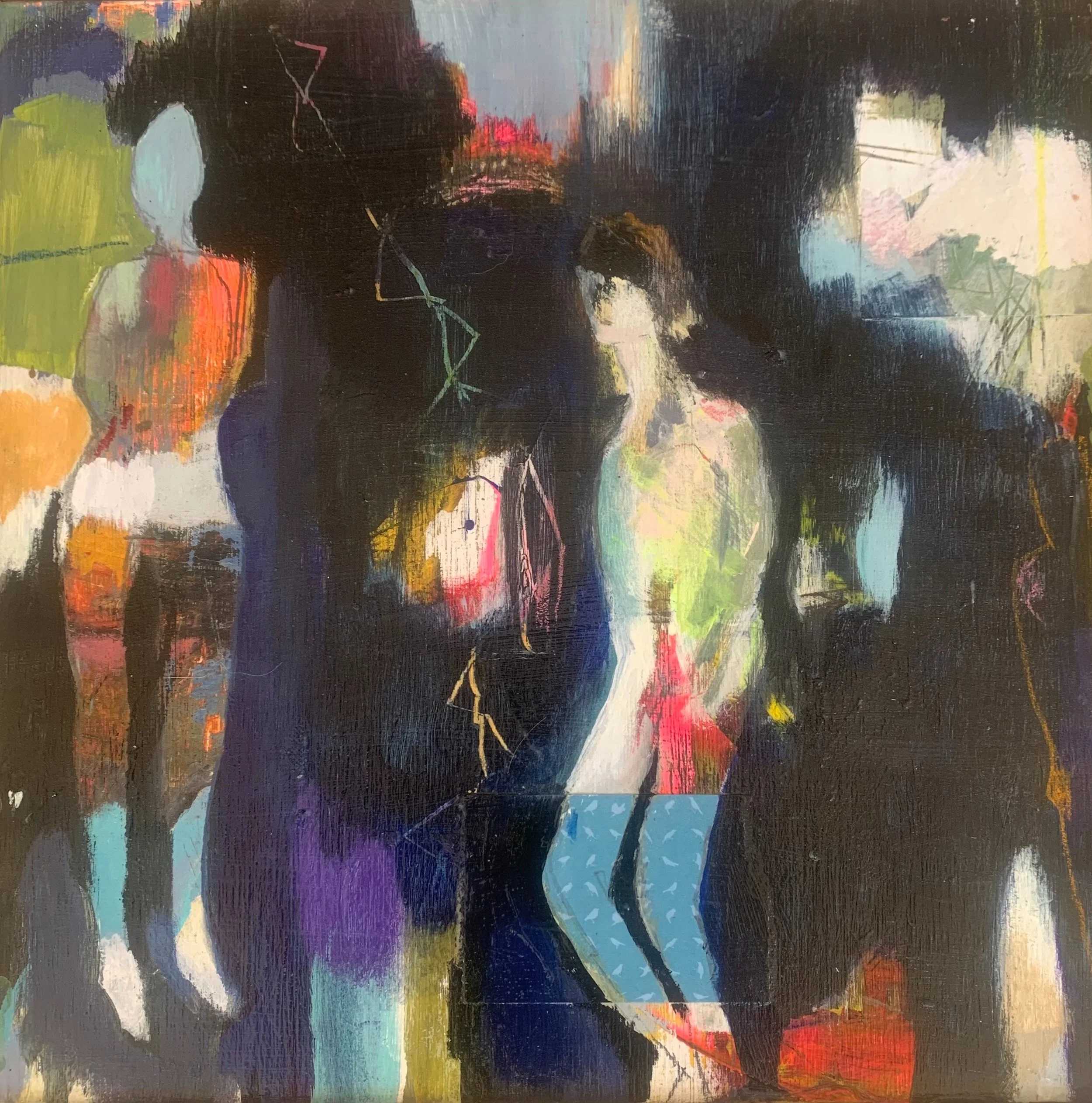 14: Angie Bayc SOLD 
Wanaka 
Together 
300mm x 300mm 
Acrylic Painting 
$460.00 

