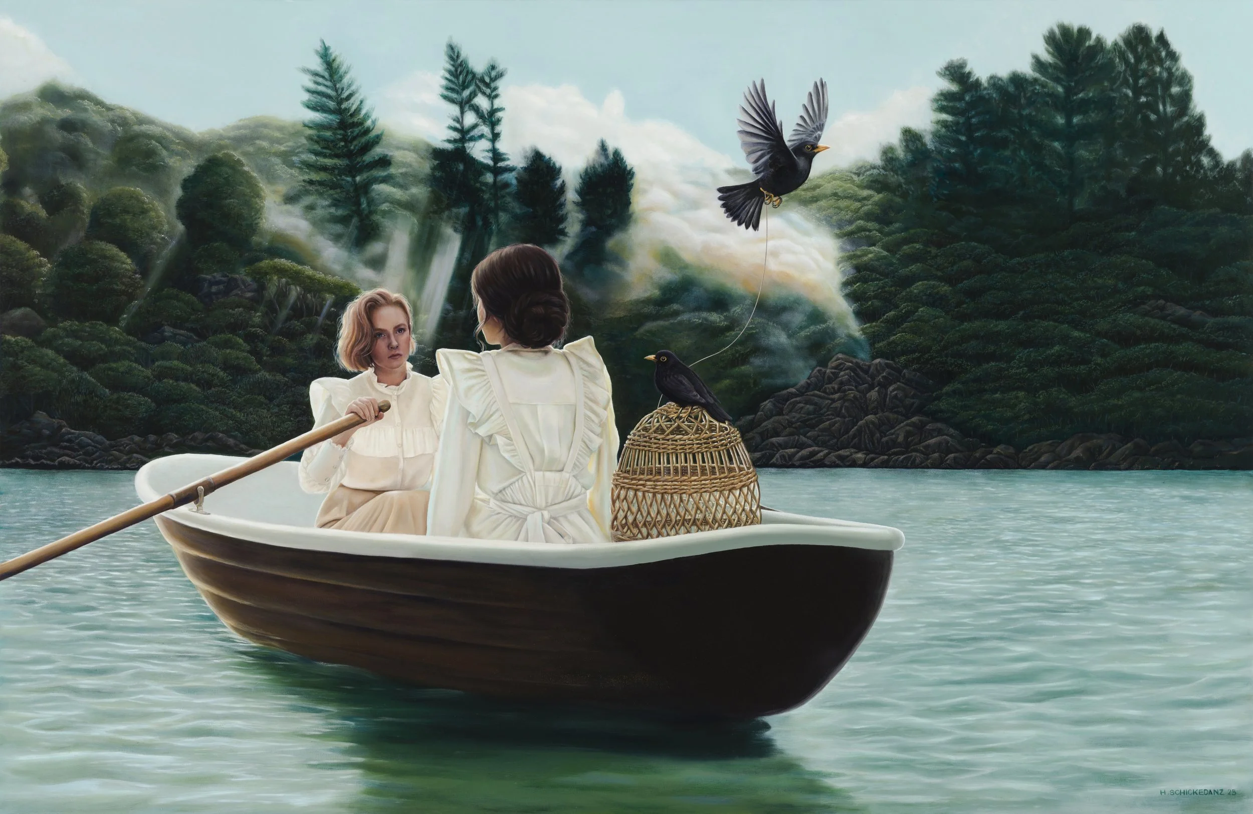 124: Hannah Schickedanz 
Wellington 
Playing Settlers 
1200mm x 750mm 
Oil Painting 
$6000.00 
