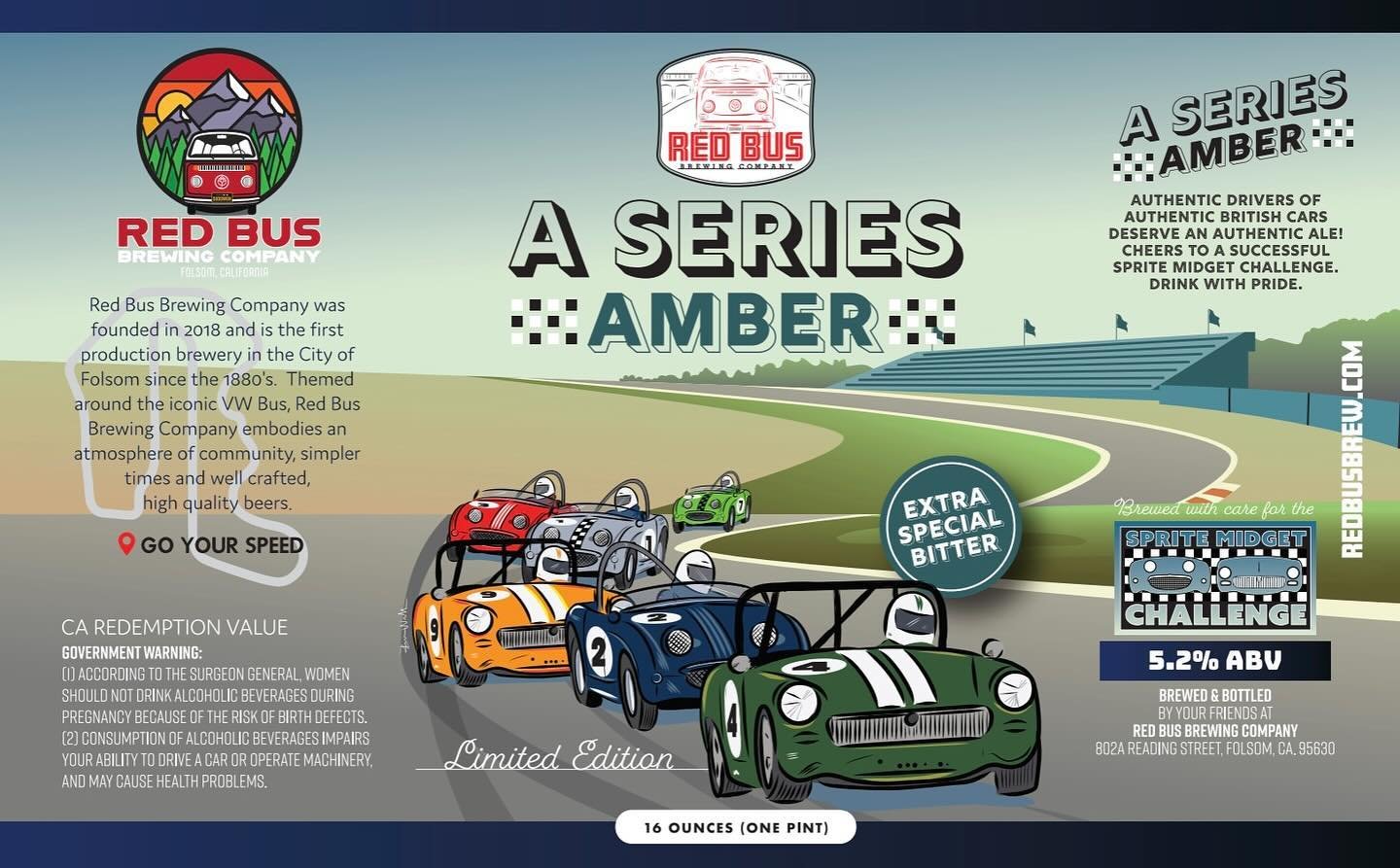 Doing labels for big events celebrating cars that I only WIiSH I could drive&hellip;One of my favorites! #spritemidgetchallenge #redbusbrewing