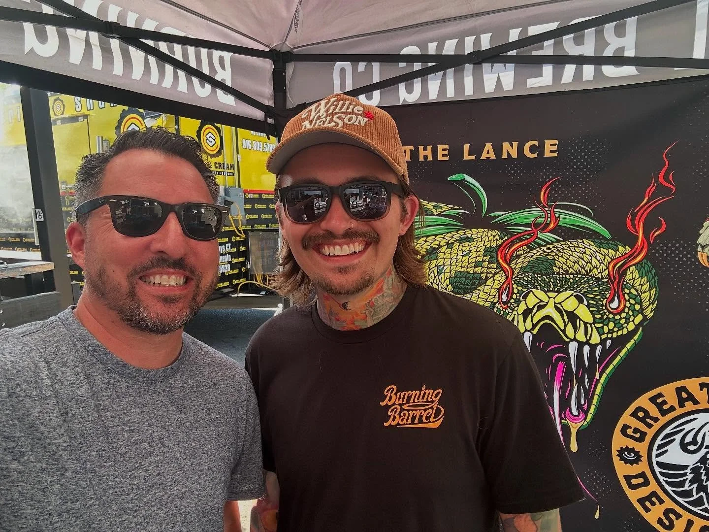 This past weekend, I met Kilian of @greatravendesignco - i&rsquo;ve admired his work for a long time! If you haven&rsquo;t seen his mural at Burning Barrel in Placerville&hellip; you&rsquo;ve got to check it out! I need to meet more beer label artist