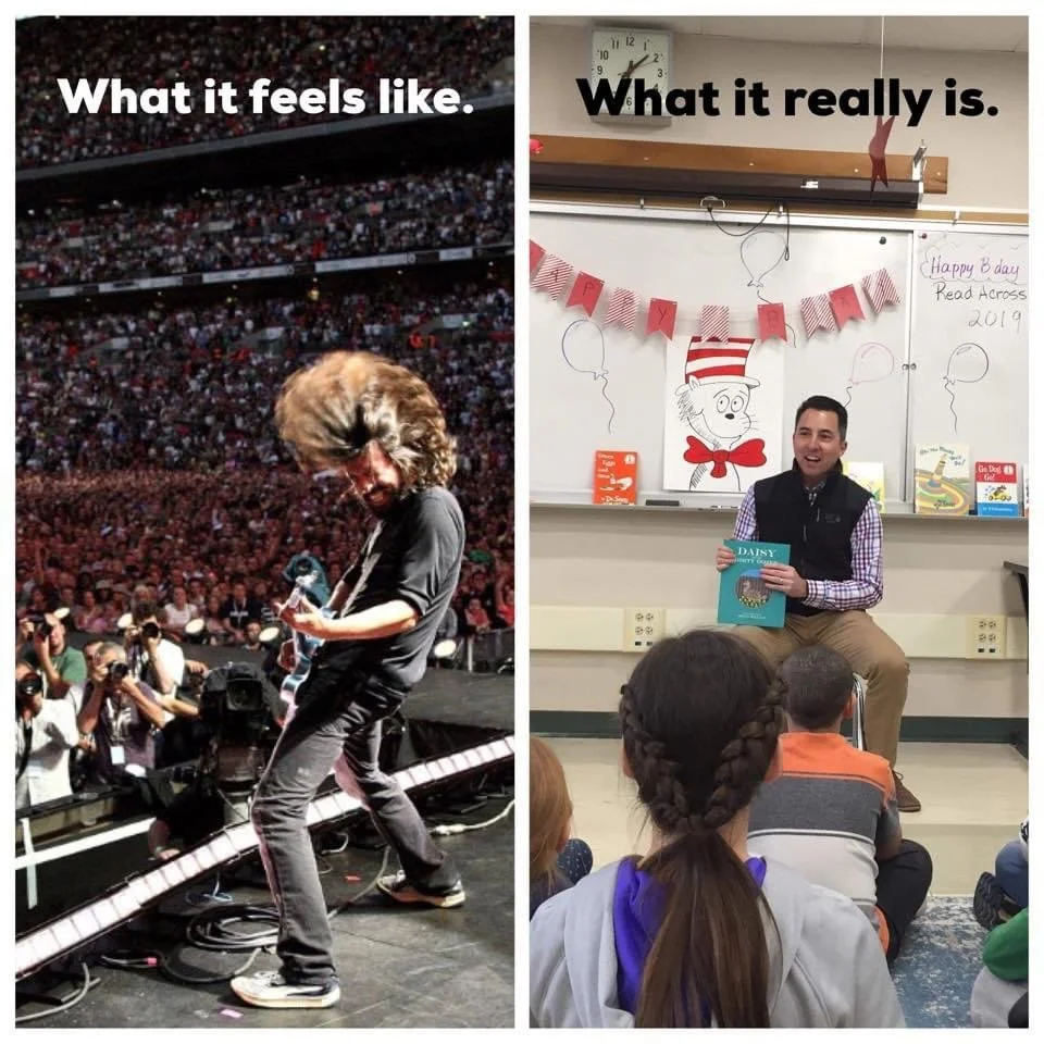 As we head into Read Across America Week and spring, this is usually when schools start reaching out. I&rsquo;ll be doing a few school visits again this year to read Daisy and the Dirty Dozen.

I&rsquo;m an award-winning local author and illustrator,