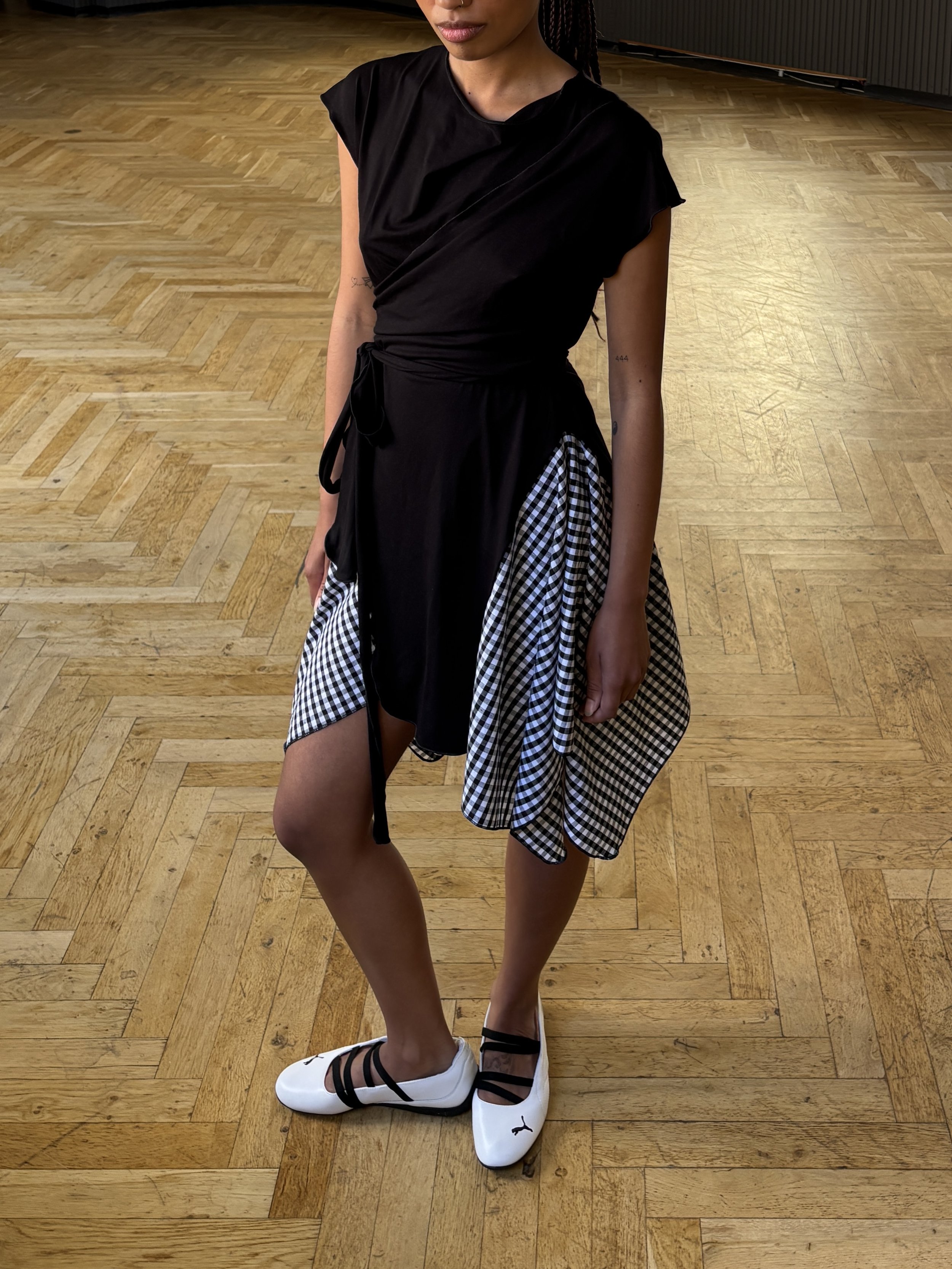WRAP DRESS BLACK