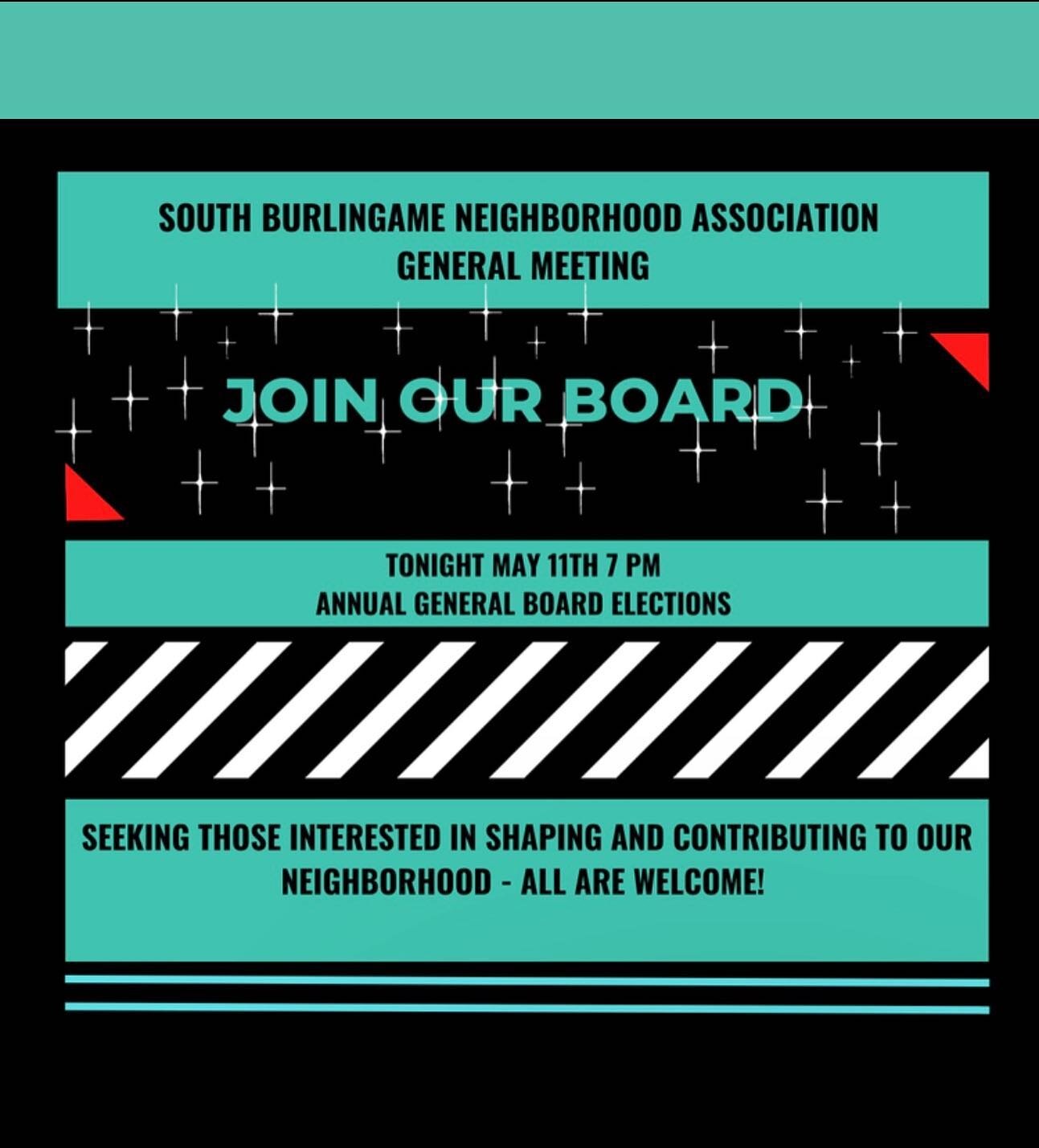 SBNA GENERAL BOARD MEETING TONIGHT VIA ZOOM 🏎️ COME JOIN OUR BOARD - quarterly meeting commitment via zoom at the 2nd Thursday 7 pm of May, August, November and February (suggested but flexible) for one hour meeting.