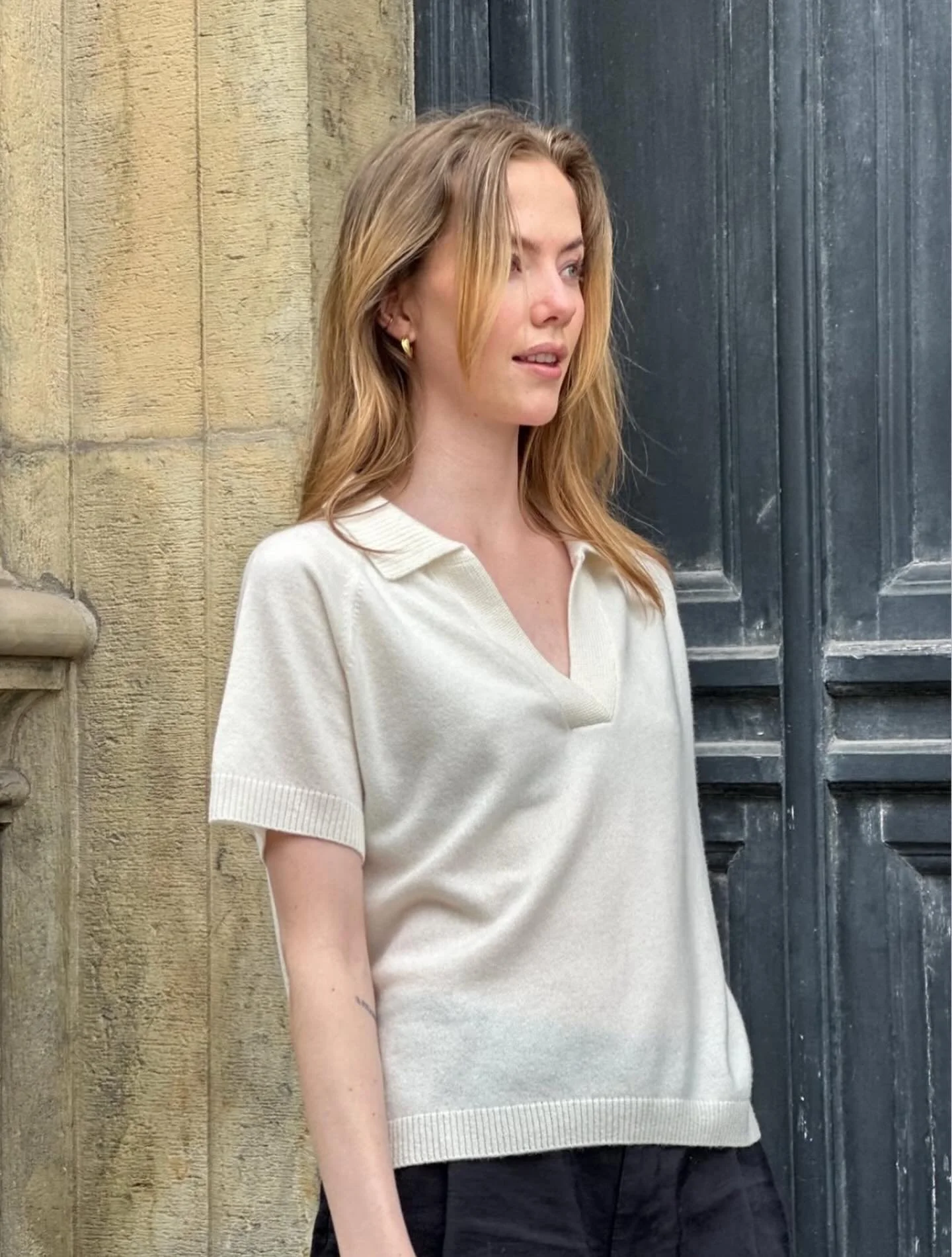 WUTH Bella Polo in Cloud White, soft, breathable, and naturally refined for the season ahead.

@wuthcopenhagen