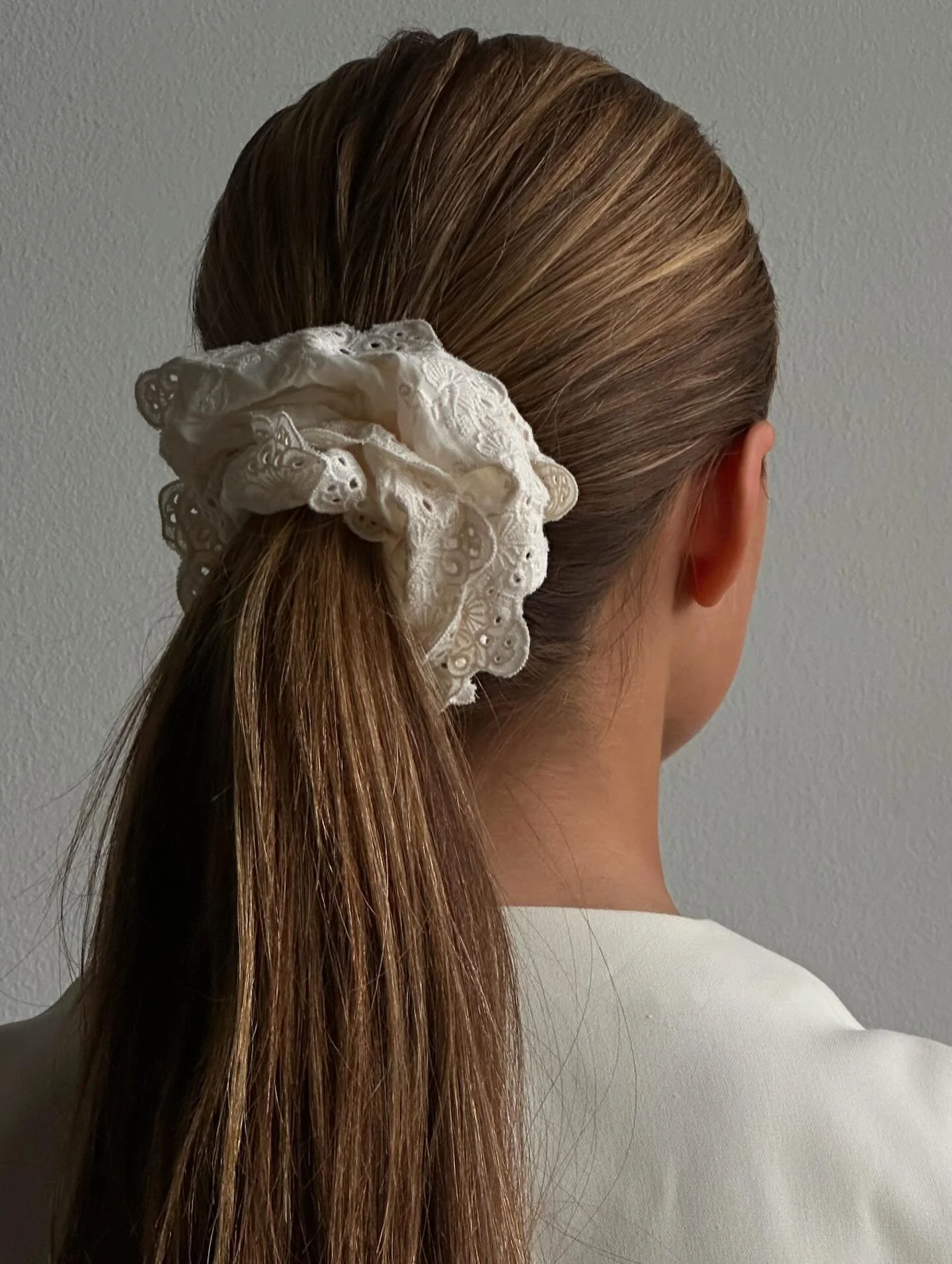 Pico Lace Scrunchie - a whimsical fusion of style and comfort that adds a touch of romance to any hairstyle. Crafted with delicate lace, this scrunchie offers a unique twist on a classic accessory. @picostore
