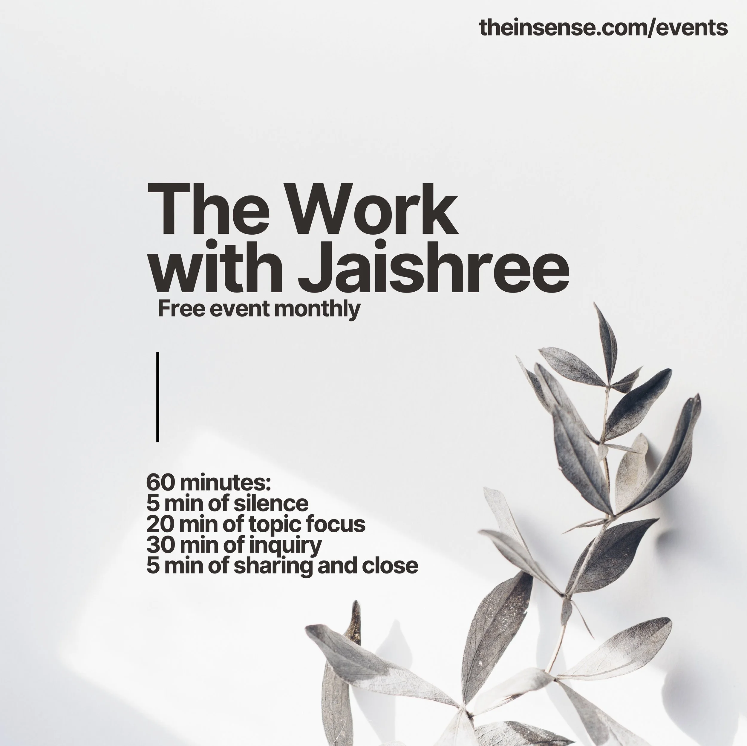 The Work with Jaishree