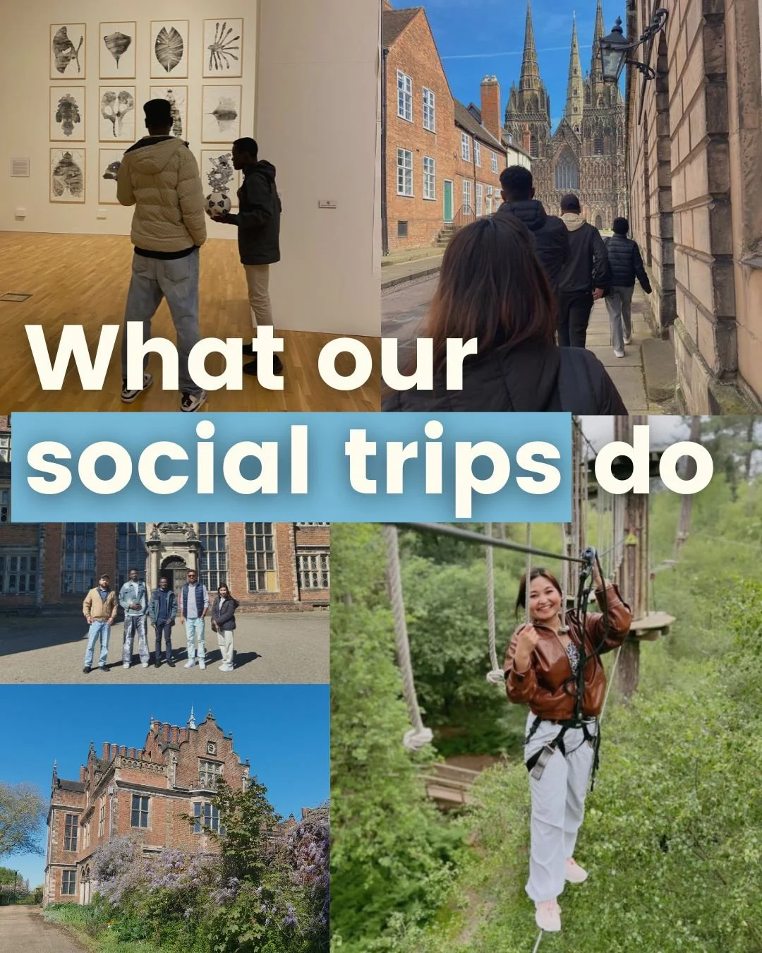 Our social trips mean so much to our participants to be able to visit places in Birmingham and other cities, that they may have never been able to.

For our participants who are survivors of modern day slavery, social trips are a great way to familia