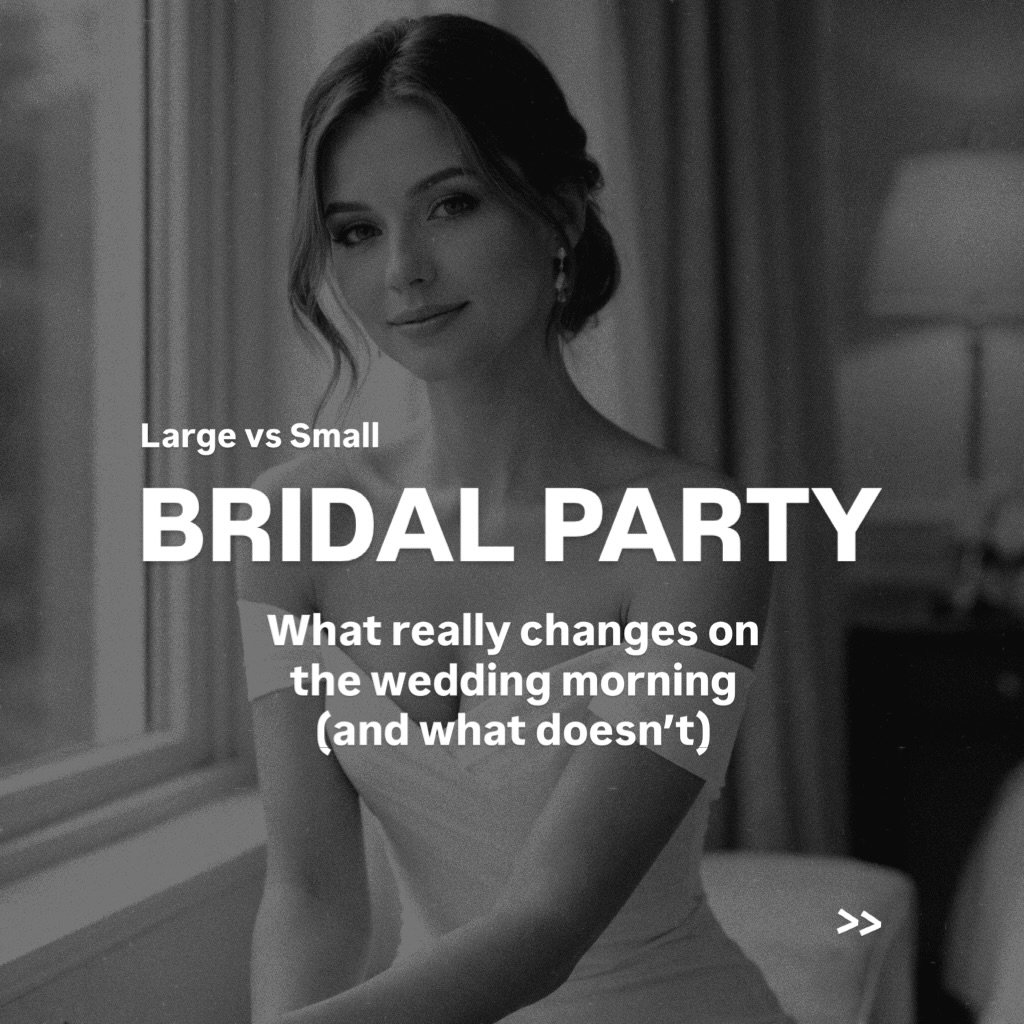 How many is too many? 
Will the hair and makeup still be equally good for everyone?
Do we need to start very early?
And how do I leave someone out?

The truth is, there&rsquo;s no single formula.
Different bridal party sizes create different experien