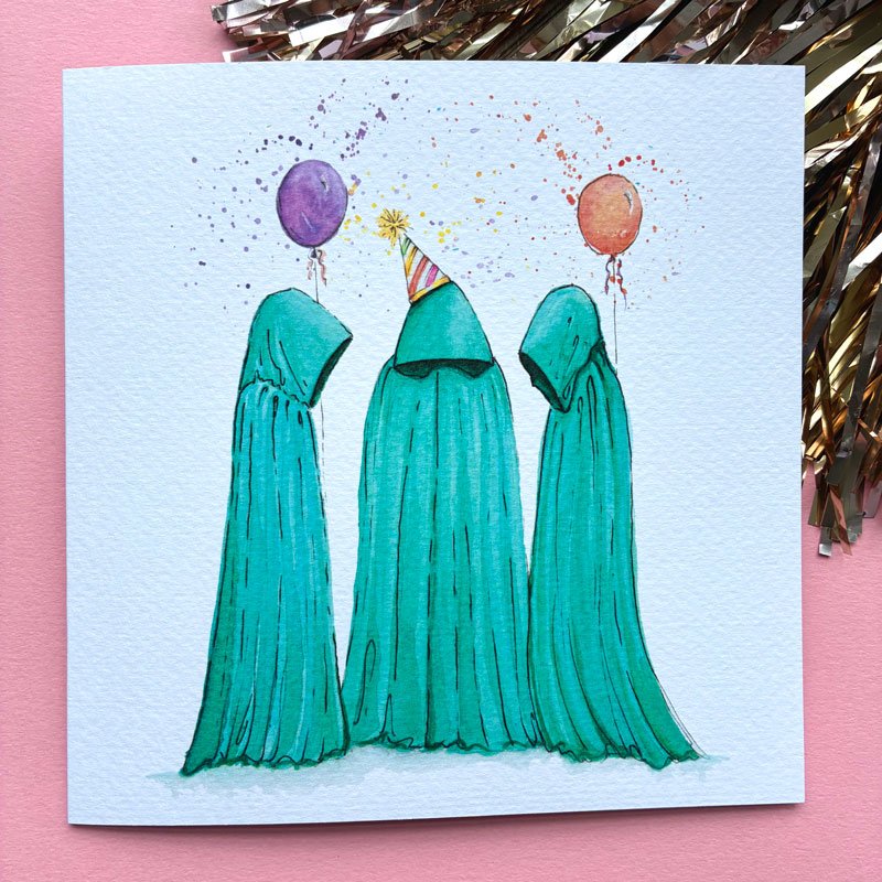 handmade birthday card for game show fans UK