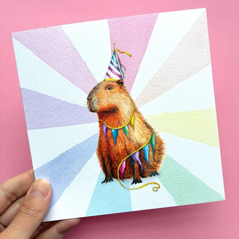 capybara birthday card uk