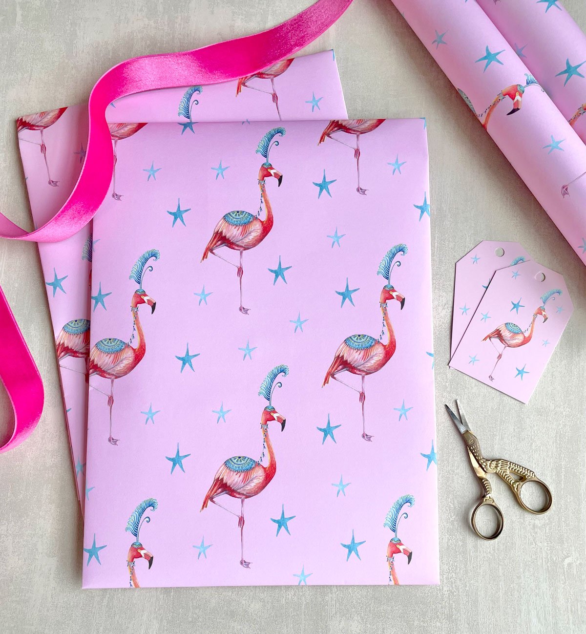 tropical theme party wrapping paper uk
