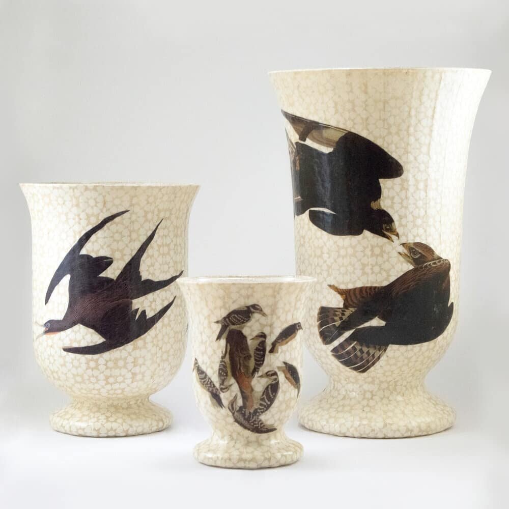 🦅 Birds of Prey 🦅

This set of three vases took its inspiration from a &lsquo;browsing session&rsquo; around the antique shops and second-hand bookstores of Arcadia, a hidden delight of an old Florida town near where I lived at one stage of my life