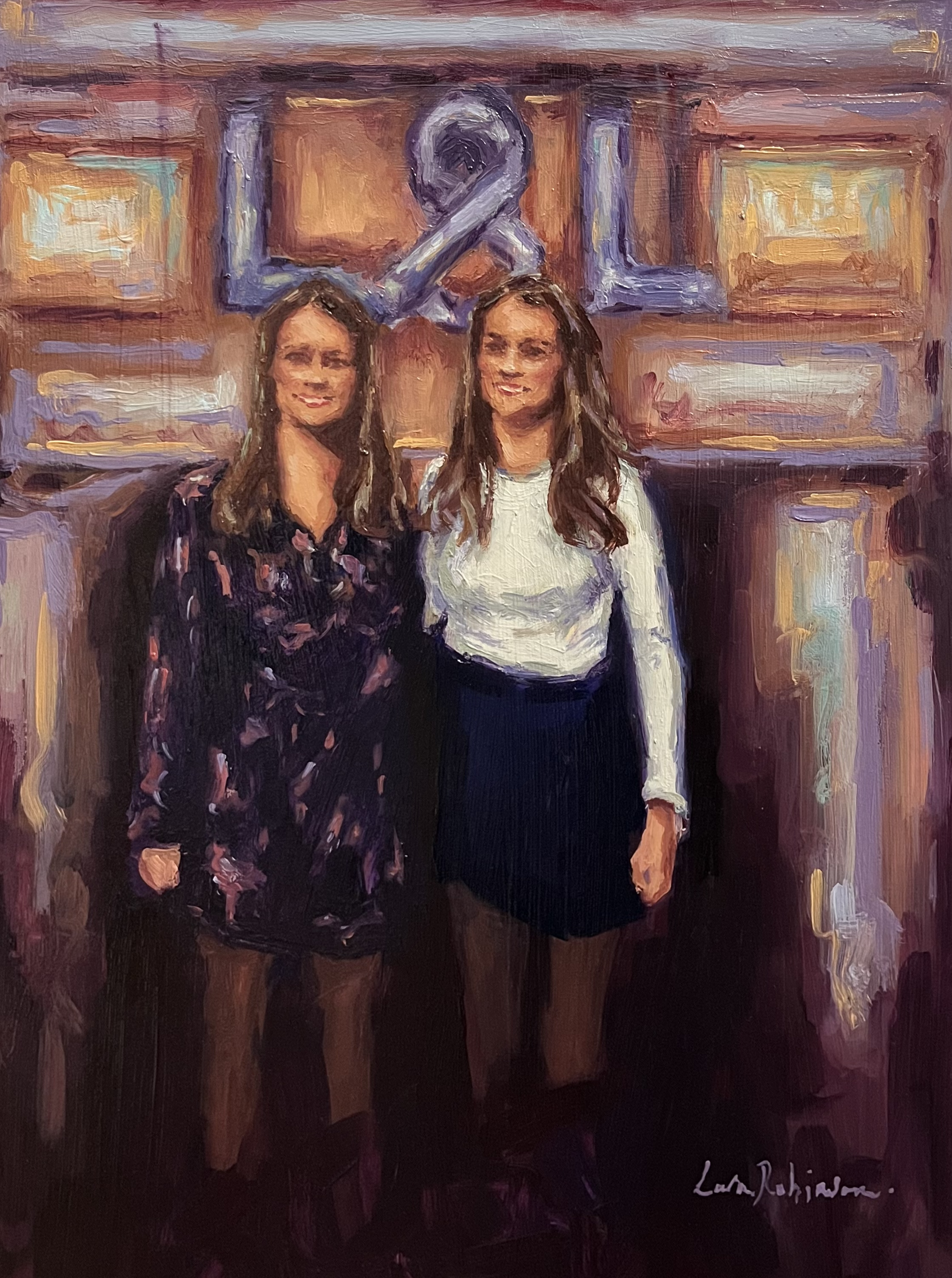 Twins Birthday. Oil On Board. 30x42cm. 2025