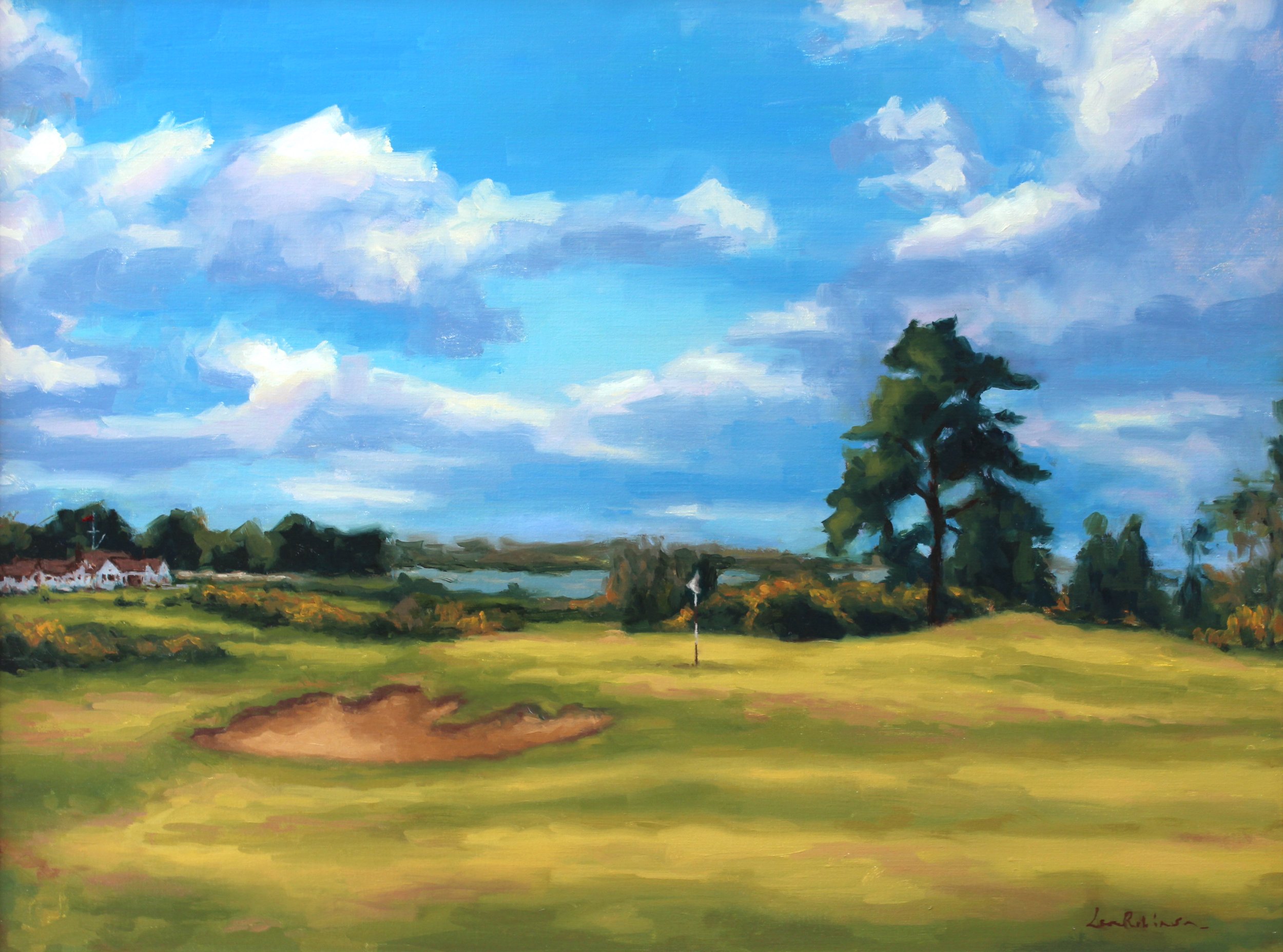 The 8th Green, Aldeburgh Golf Club. Oil On Canvas. 60x80cm. 2026
