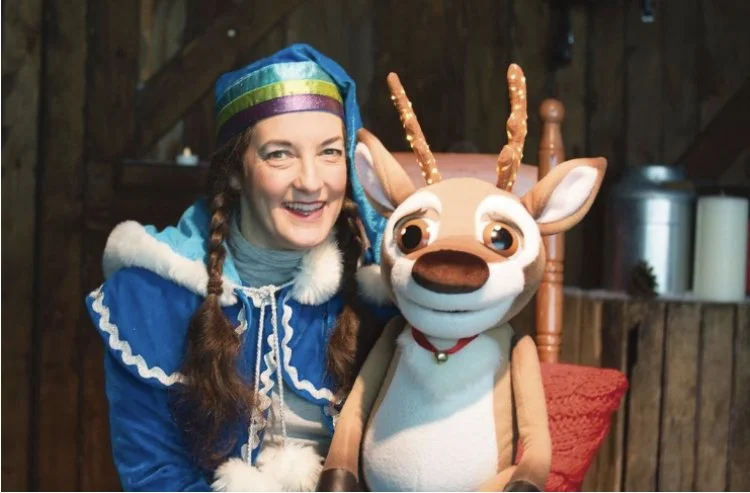 Norbert, talking reindeer at Believe St David’s, Cardiff