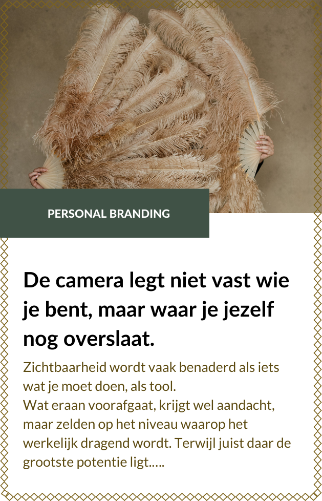 Zichtbaarheid begint vóór de camera in beeld komt | Identity-driven branding &amp; beeld