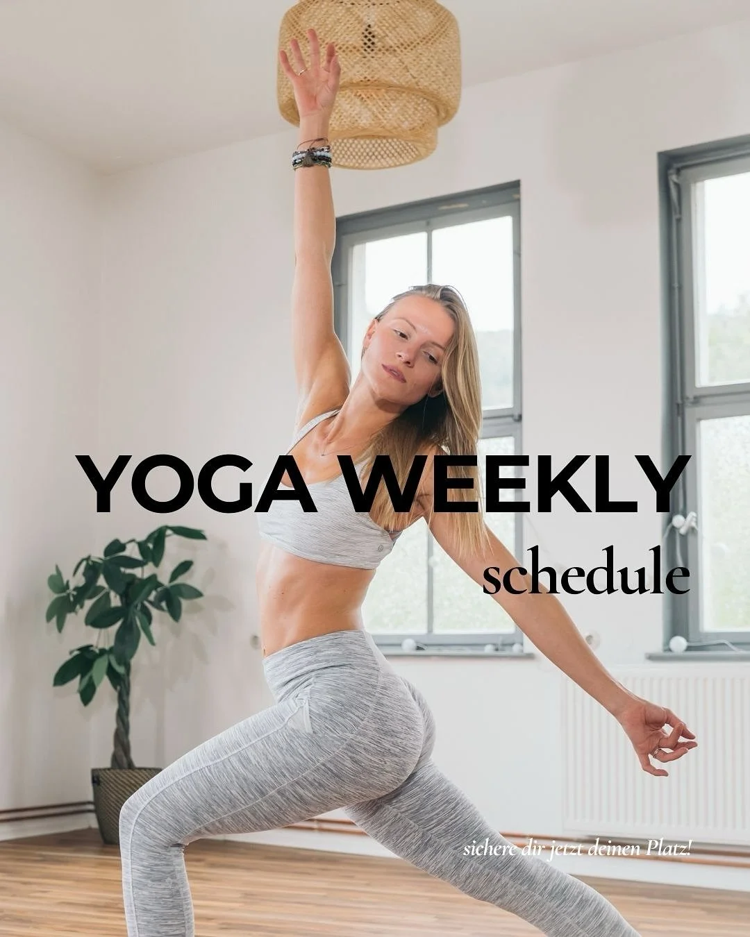 ✨ Neue Woche. Neue Energie. Neue M&ouml;glichkeiten.
Mein aktueller Yoga Weekly Schedule ist da &ndash; und ich freue mich, diese Zeit des Jahres mit dir achtsam, kraftvoll und verbunden zu gestalten. 🤍

Ob Pilates Flow &amp; Stretch, kreatives Yoga