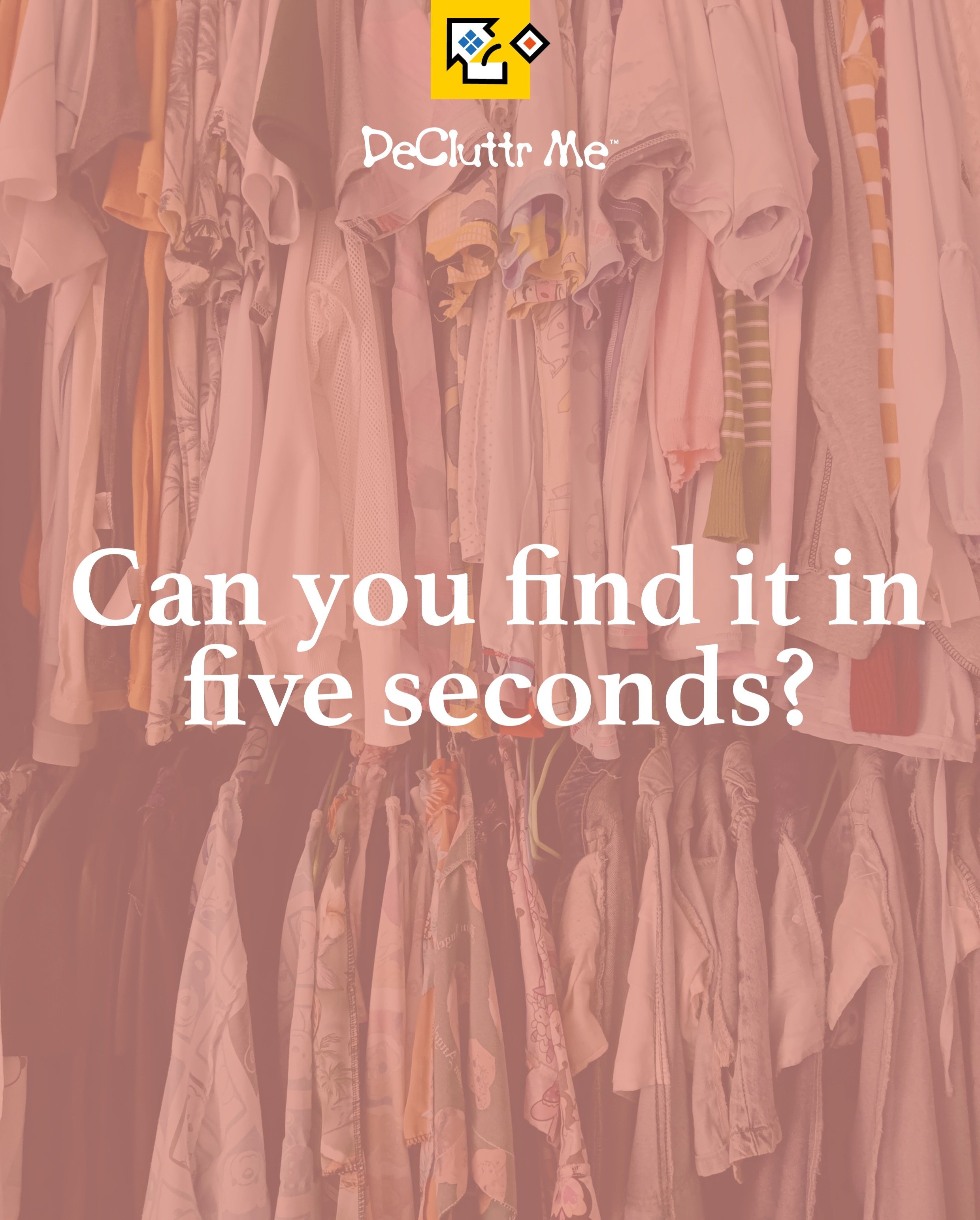 Five seconds. Could you find your keys, passport or that charger you KNOW is somewhere?

If the answer is no, it&rsquo;s time to give your belongings a home you can actually remember.

Simple systems. Small, manageable steps. Everyday habits that hel