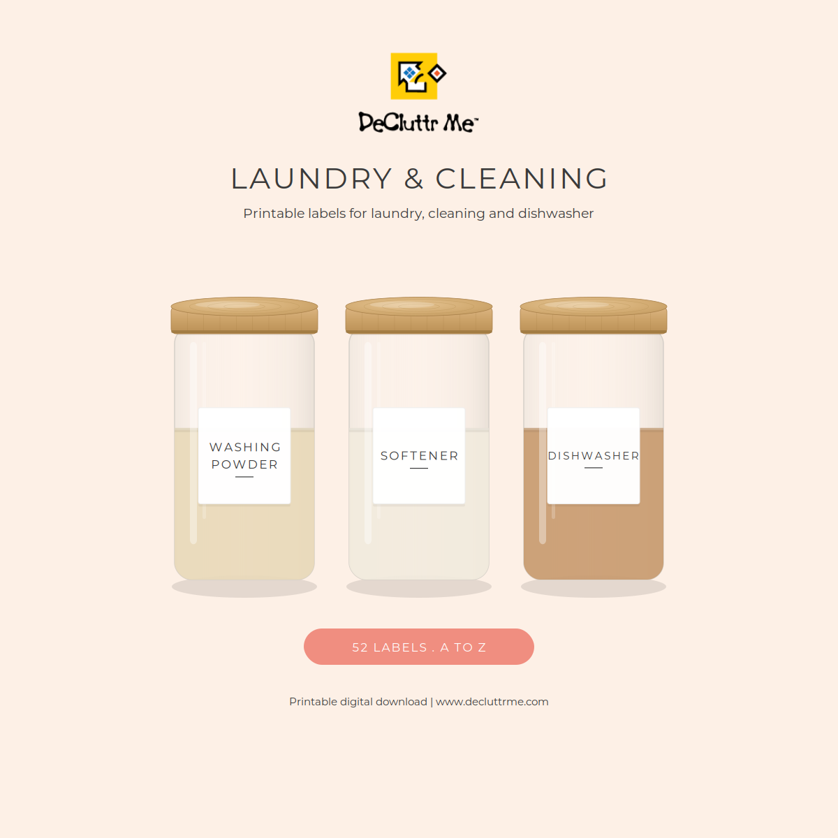 Laundry, Cleaning and Dishwasher Labels