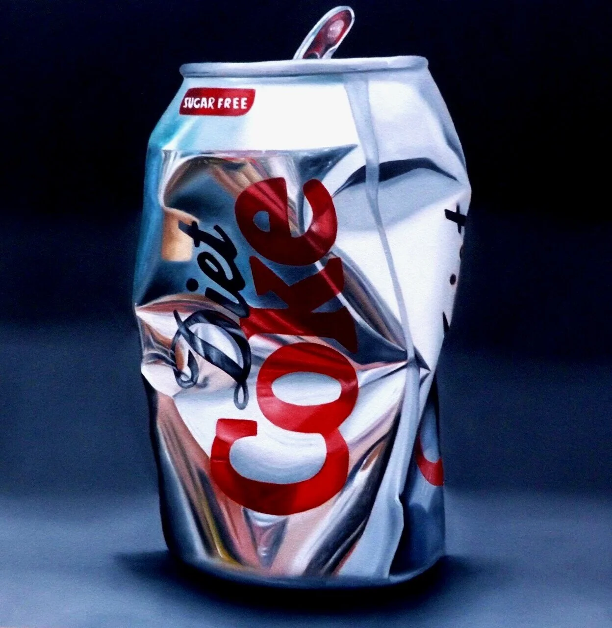 Dent in the diet - Oil on panel - SOLD