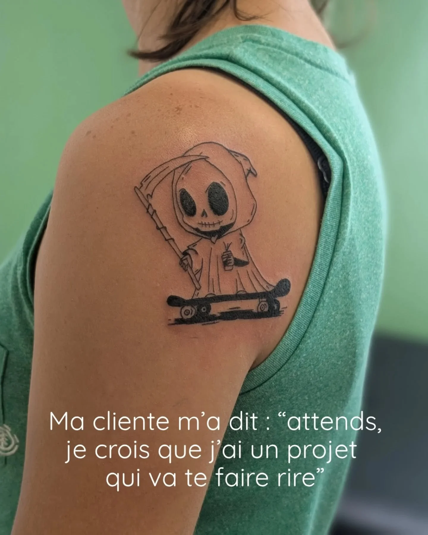 Vos projets c'est 🤌🏻💋

Mon agenda de juin-juillet-ao&ucirc;t est ouvert (je bosse cet &eacute;t&eacute;, si vous ne comptez pas vous baigner, i'm here ❤️&zwj;🔥)

Je tatoue sur Grenoble et en guest ✨

#tatouagegrenoble
#tattooideas #faucheuse