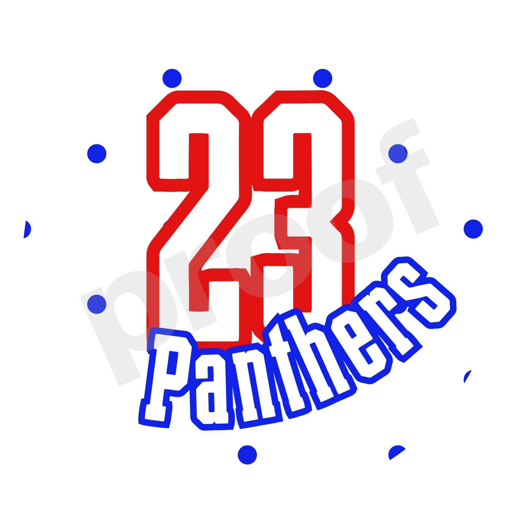 Licking Valley Panthers | Design 07 – Game Day Button (Personalized Option)