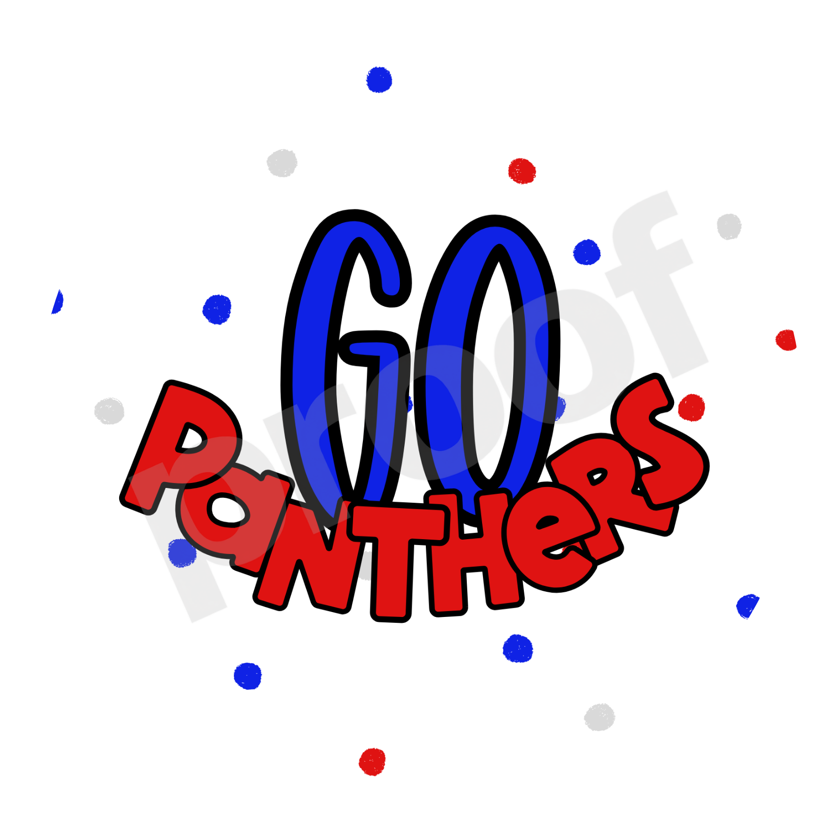 Licking Valley Panthers | Design 03 – Game Day Button