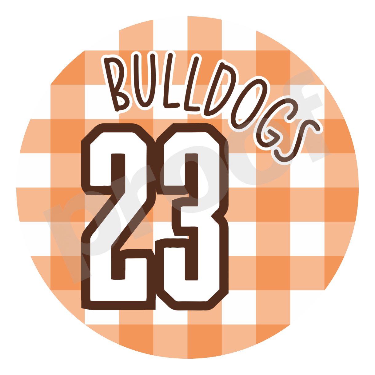Heath Bulldogs | Design 08 – Game Day Button (Personalized Option)