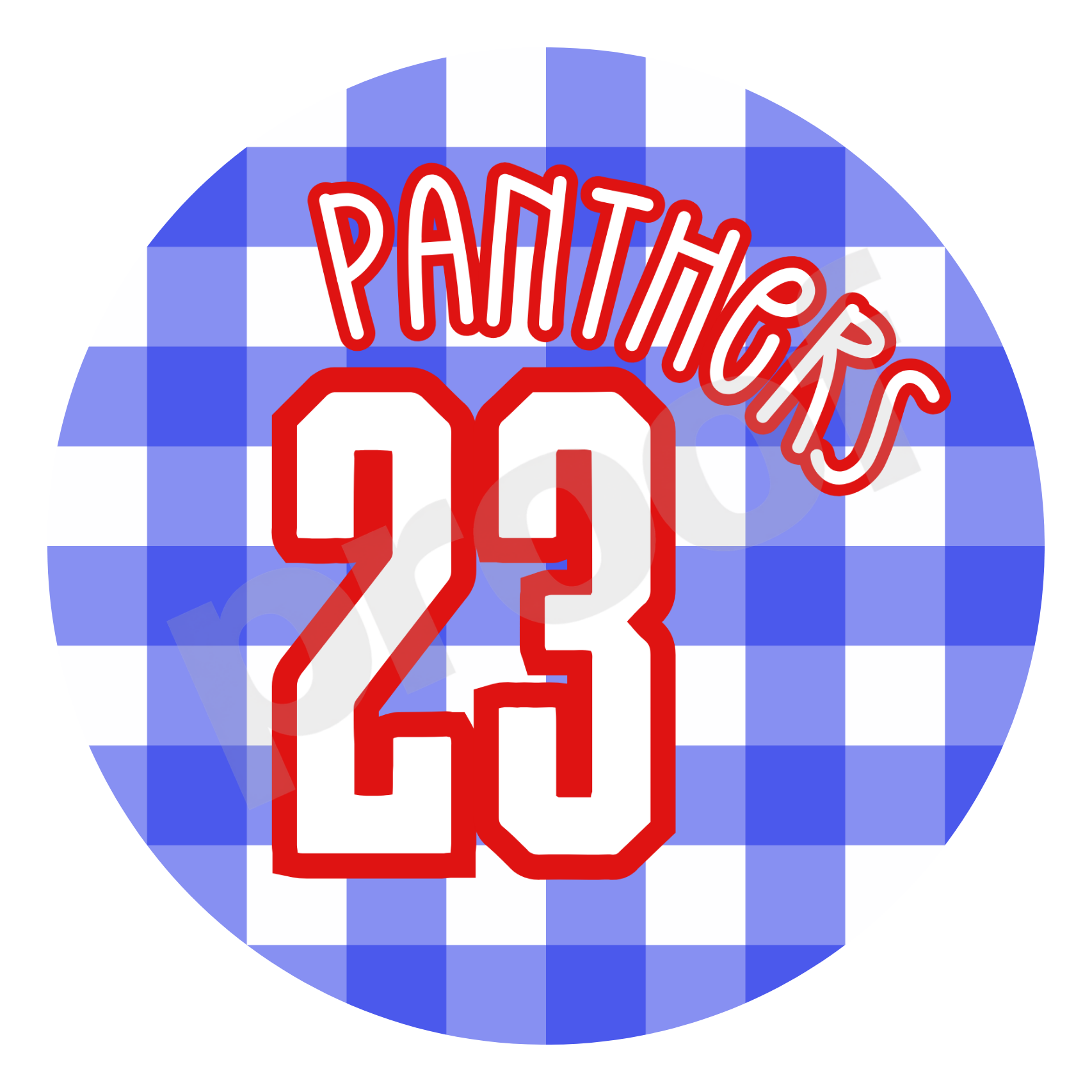 Licking Valley Panthers | Design 08 – Game Day Button (Personalized Option)