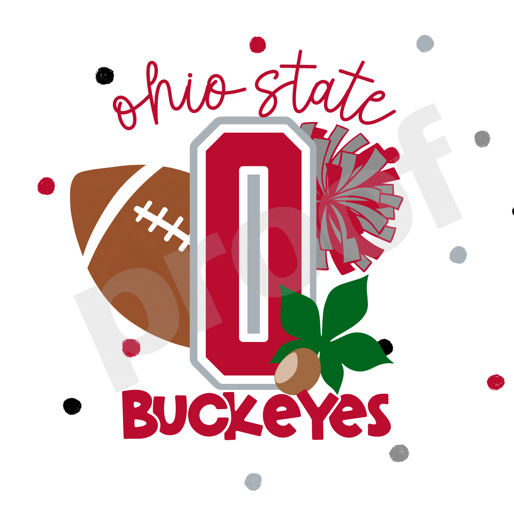 Ohio State Buckeyes  | Design 2 – Game Day