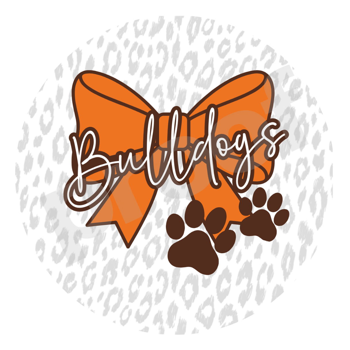 Heath Bulldogs | Design 03 – Game Day Button