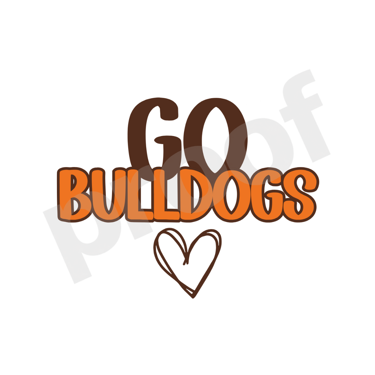 Heath Bulldogs | Design 06 – Game Day Button