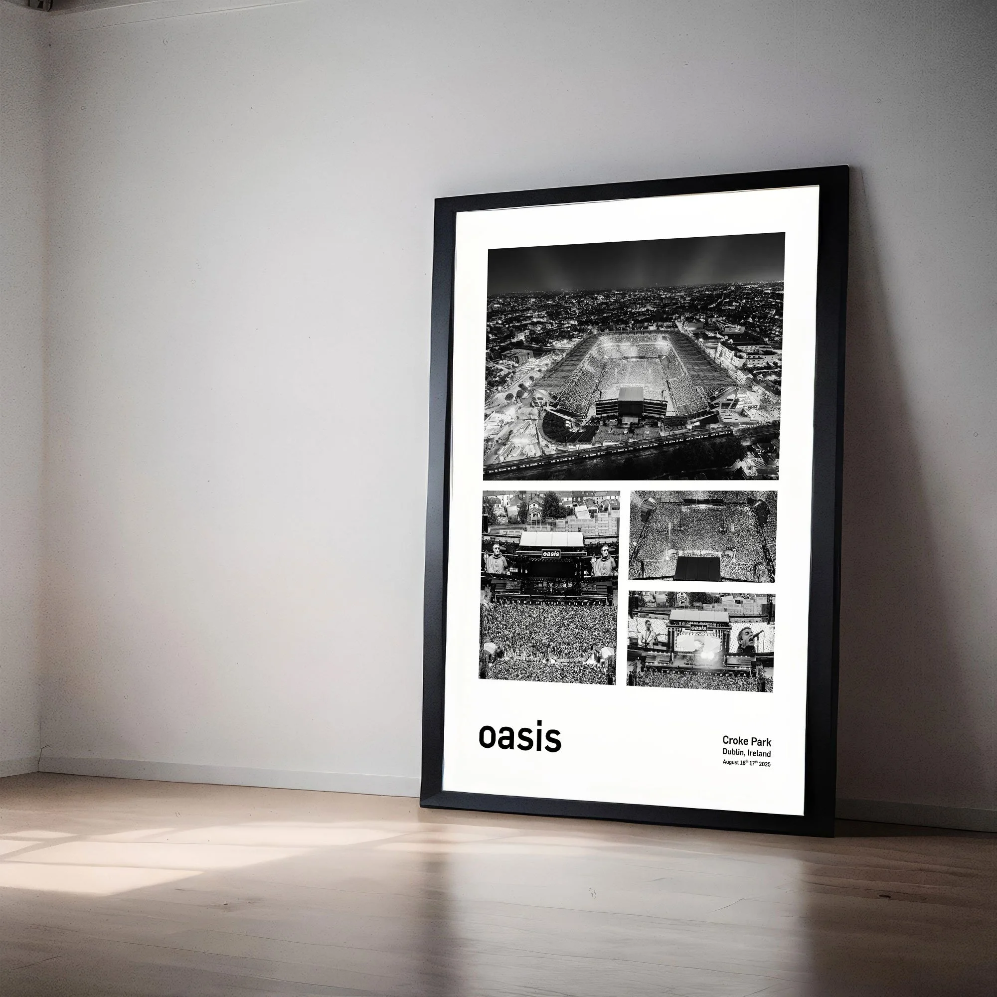 Oasis Montage - Croke Park - 2025 - Framed Print