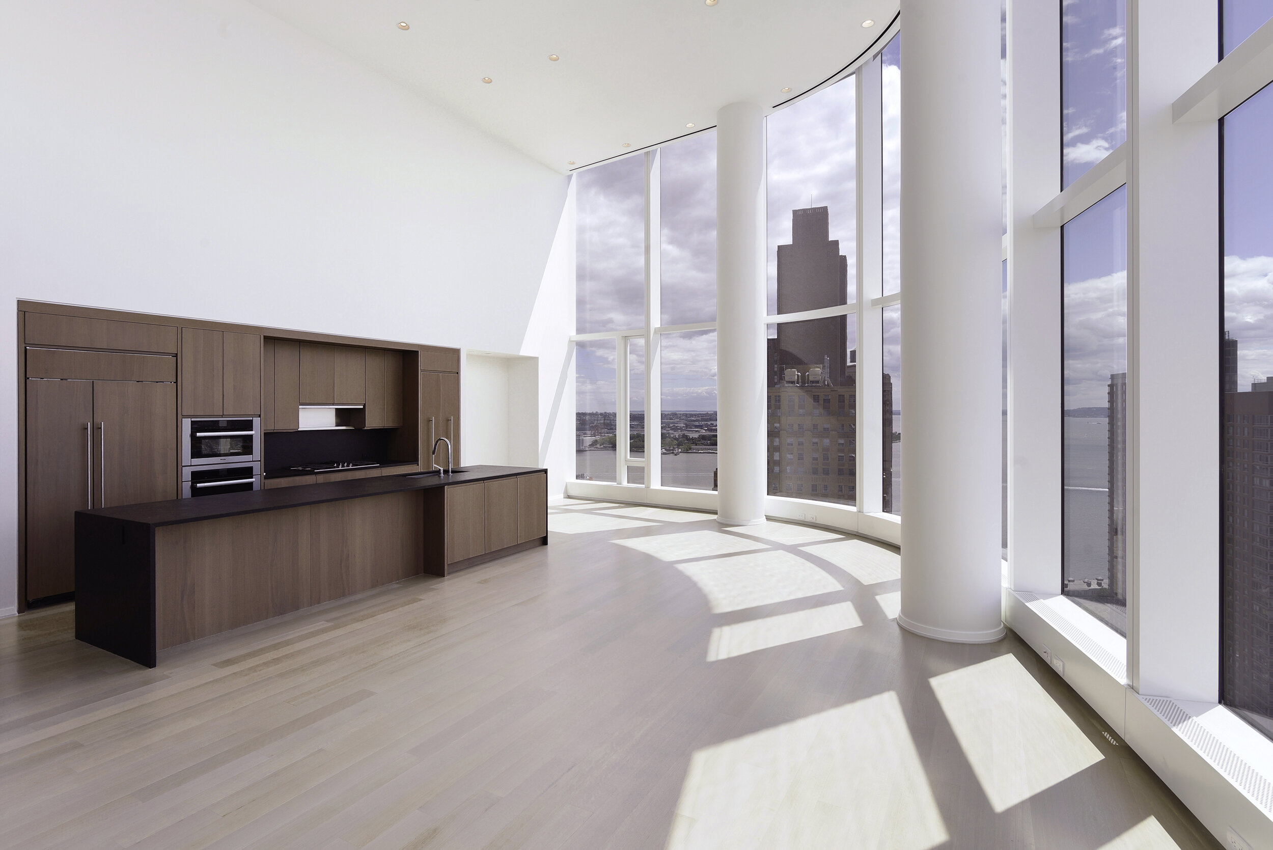 Modern Kitchen in the Financial District NYC by Luay Bahoora Architects
