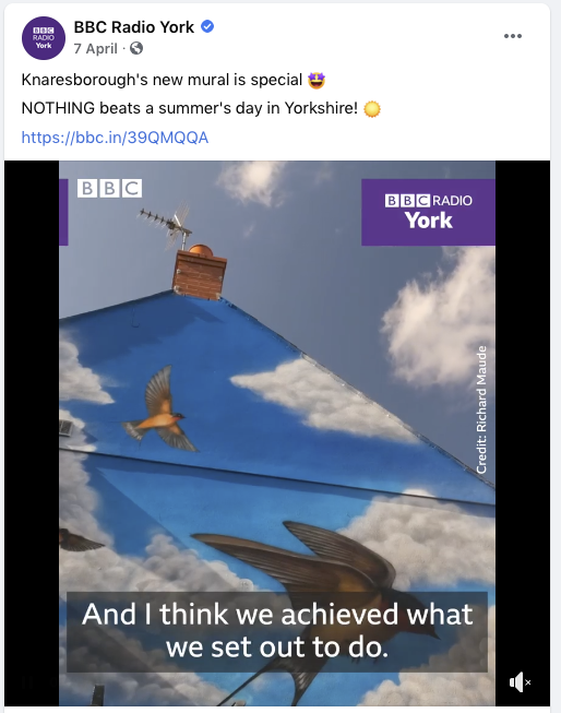 BBC radio York video and facebook post April 2021