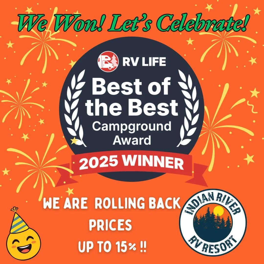 Indian River RV Resort has won another prestigious award!